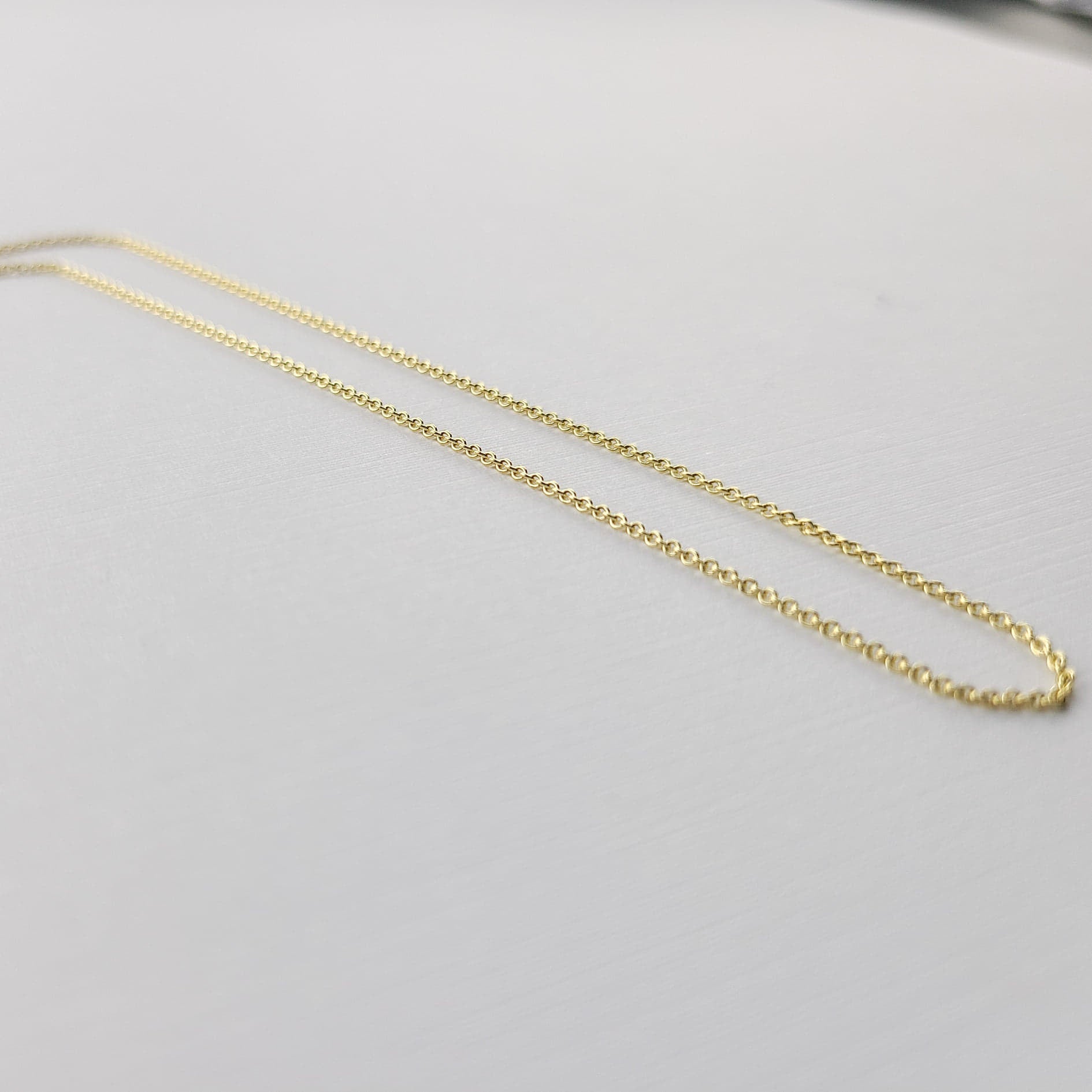 Yellow Gold Cable Chain 10K - 14K