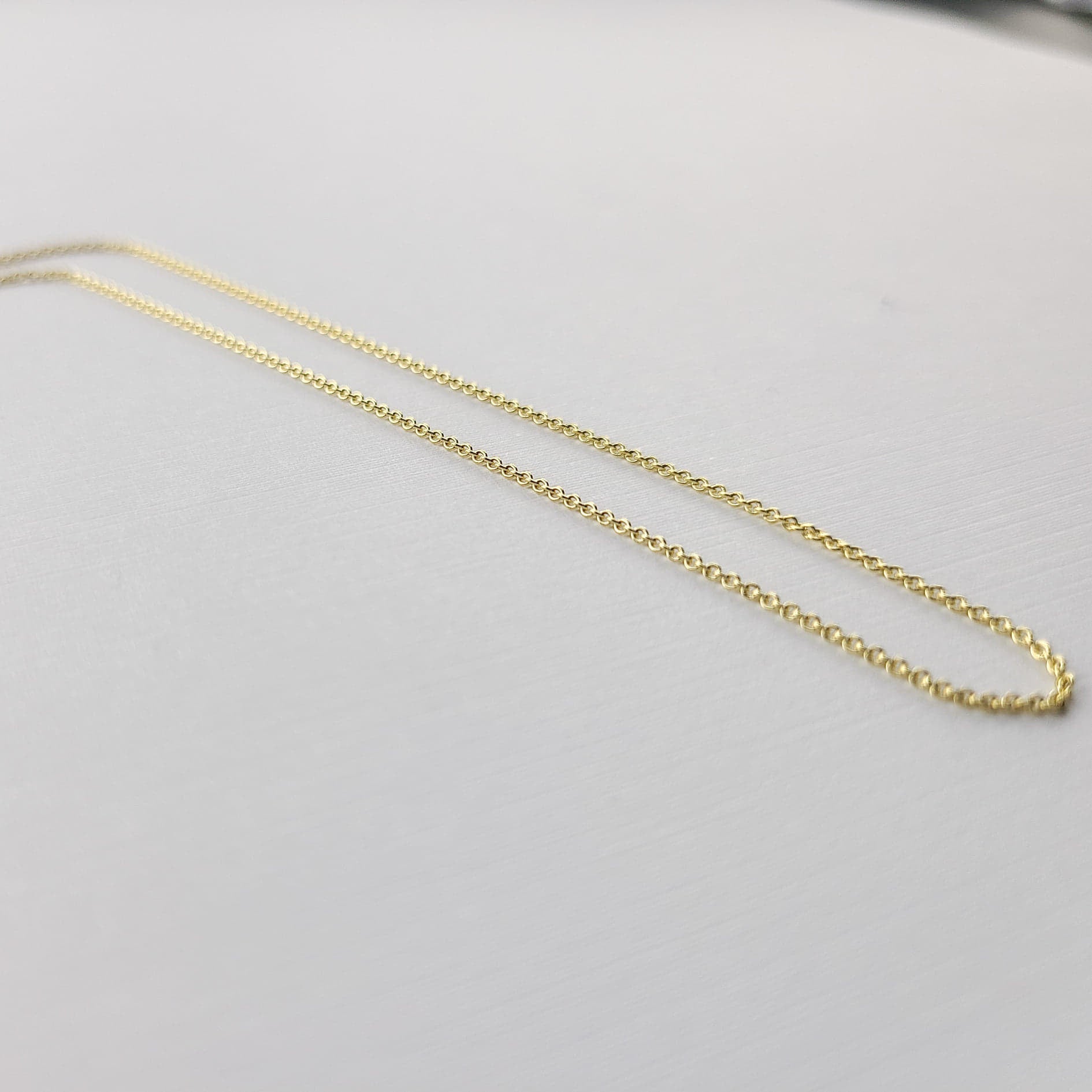Yellow Gold Cable Chain 10K - 14K