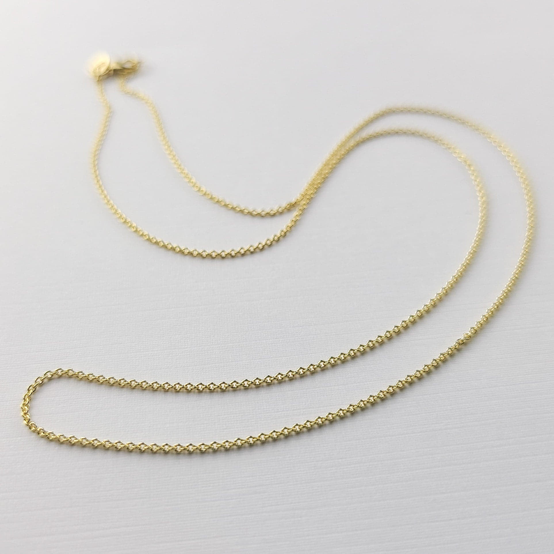Yellow Gold Cable Chain 10K - 14K