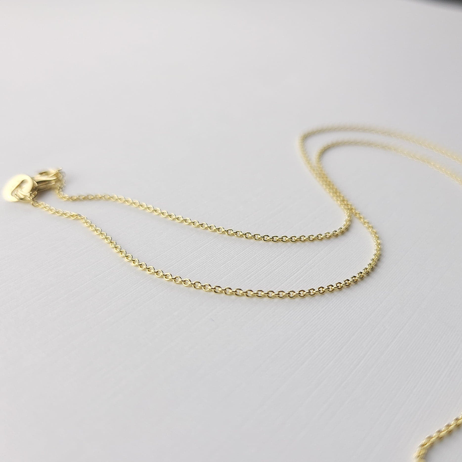 Yellow Gold Cable Chain 10K - 14K