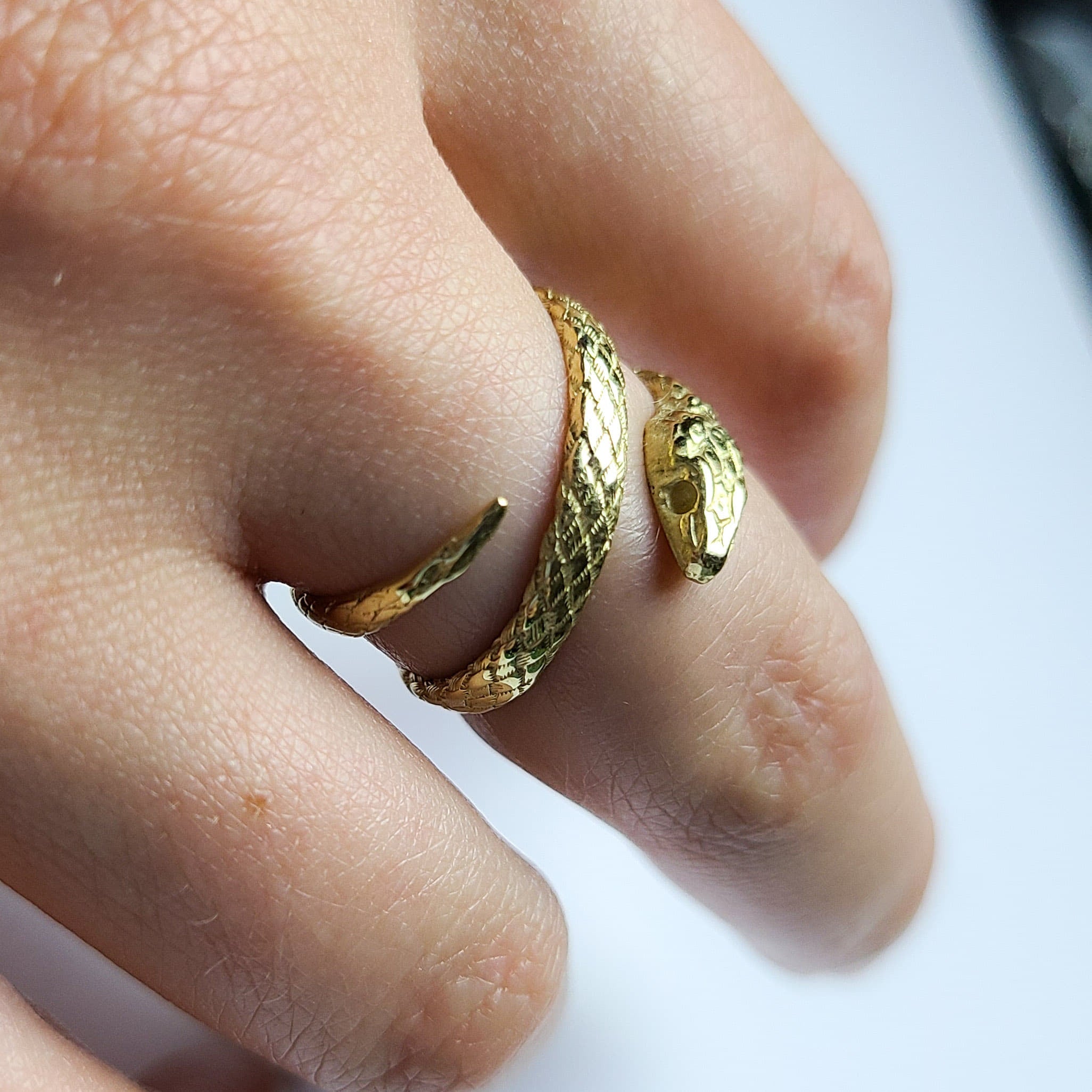 14k Yellow Gold Snake Wrap Ring-Ring-Inchoo Bijoux-Inchoo Bijoux