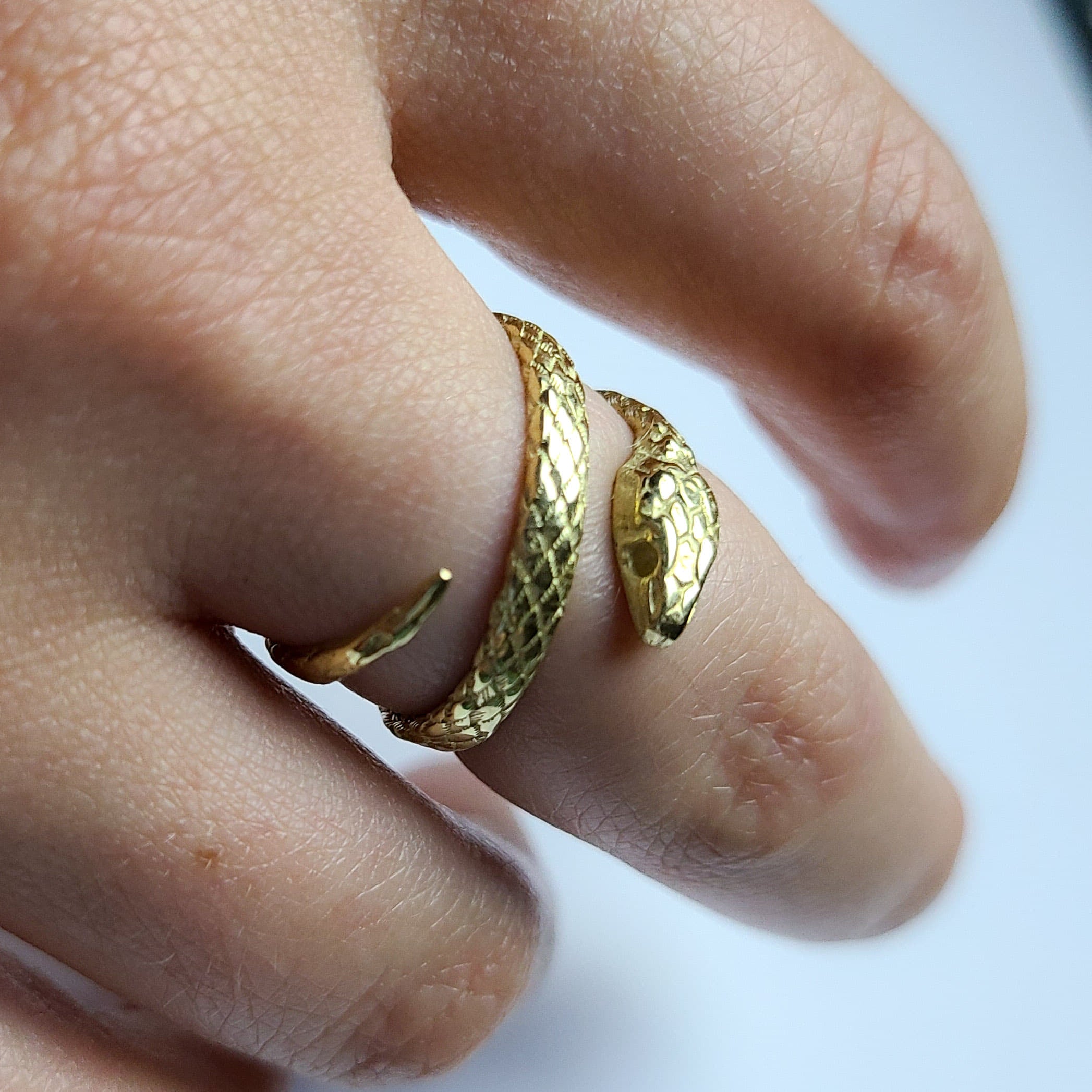 14k Yellow Gold Snake Wrap Ring-Ring-Inchoo Bijoux-Inchoo Bijoux