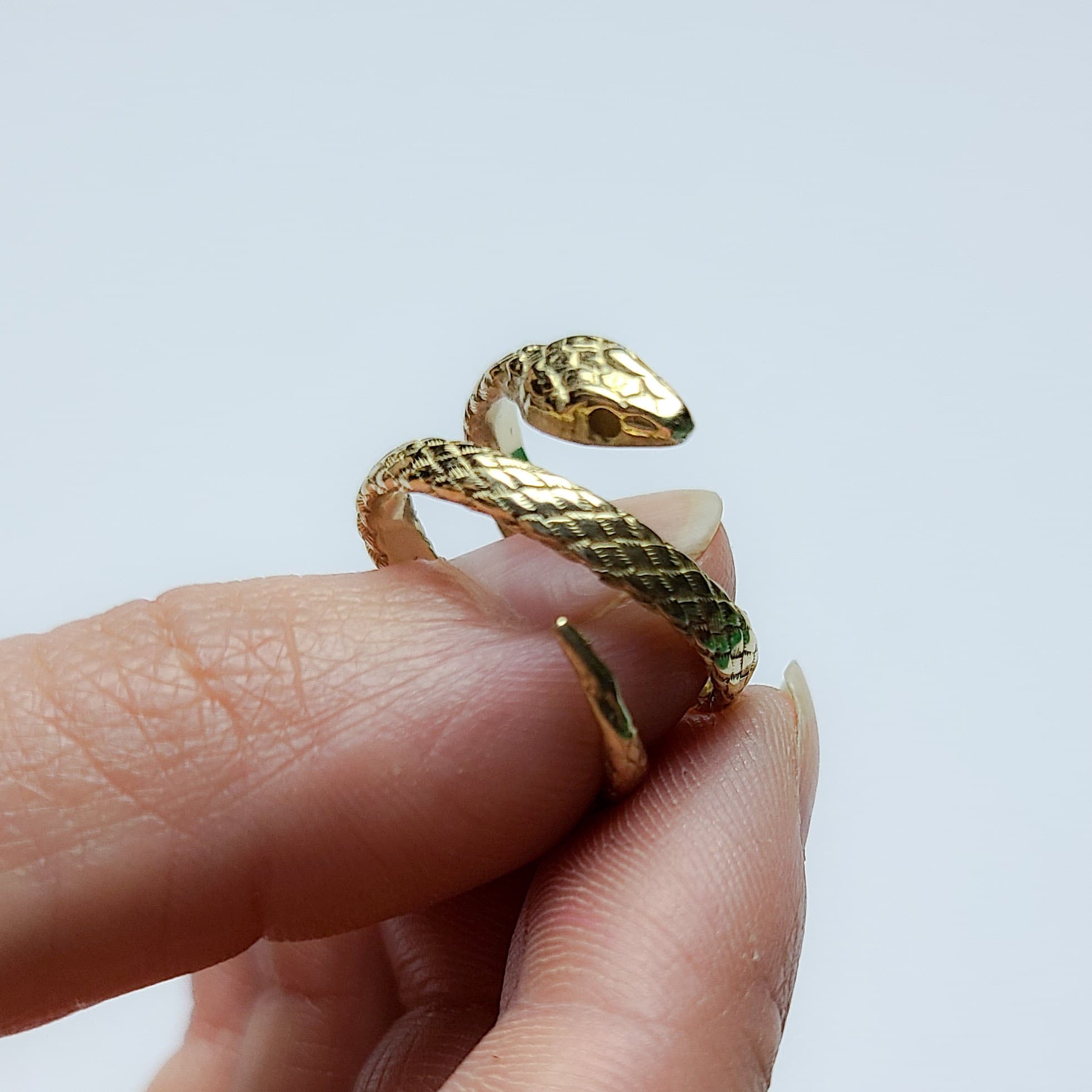 14k Yellow Gold Snake Wrap Ring-Ring-Inchoo Bijoux-Inchoo Bijoux