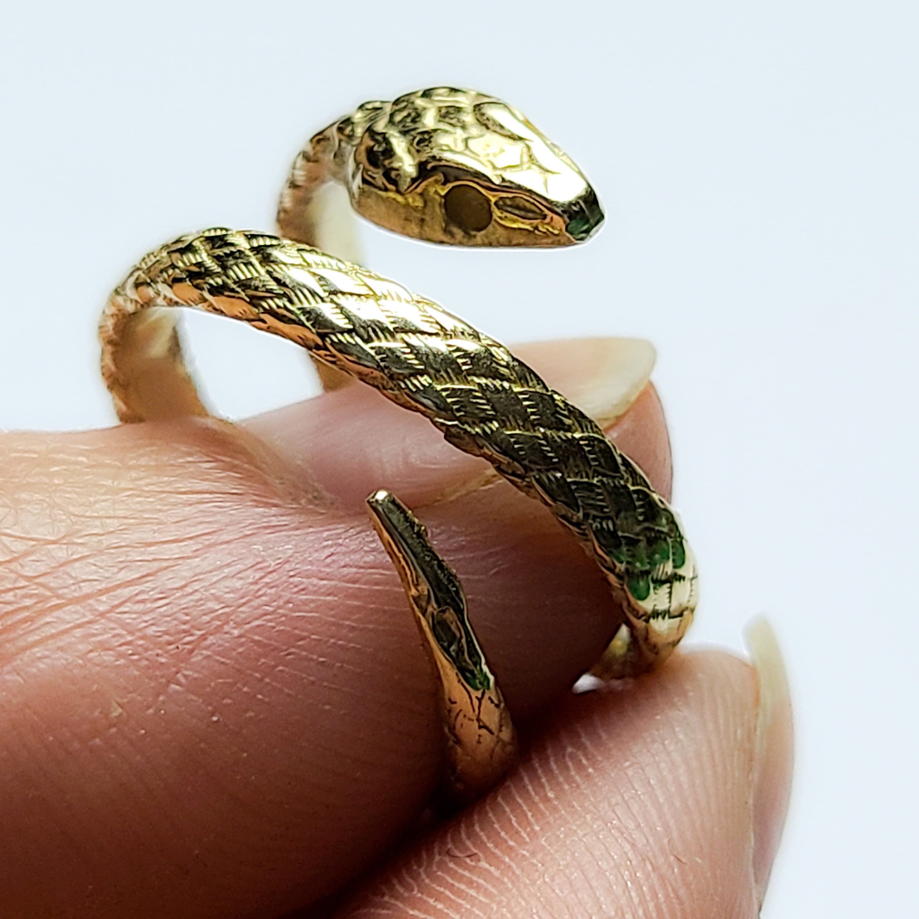 14k Yellow Gold Snake Wrap Ring-Ring-Inchoo Bijoux-Inchoo Bijoux