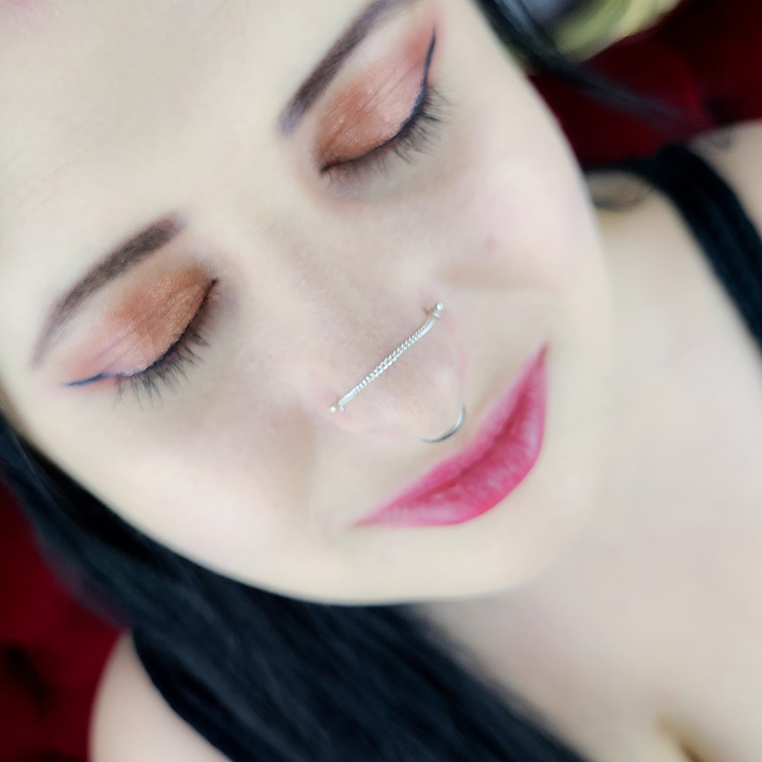 Flat Faceted Nose Chain - Inchoo Bijoux