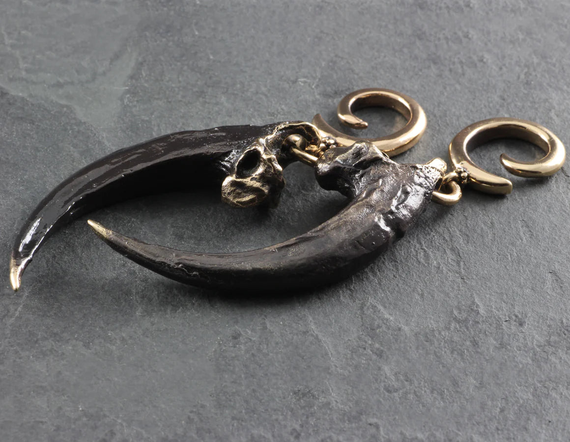 BO - harpy eagly talon black bronze - Ear weights