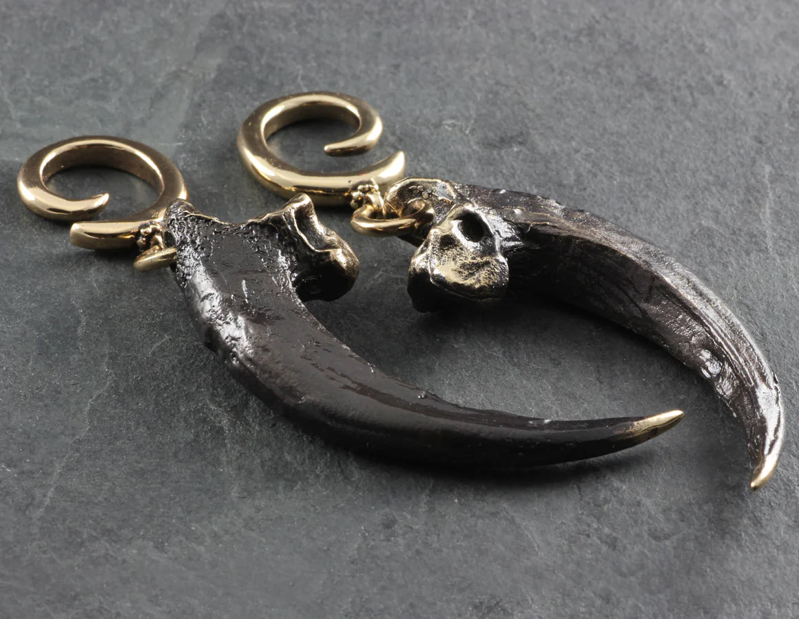 BO - harpy eagly talon black bronze - Ear weights