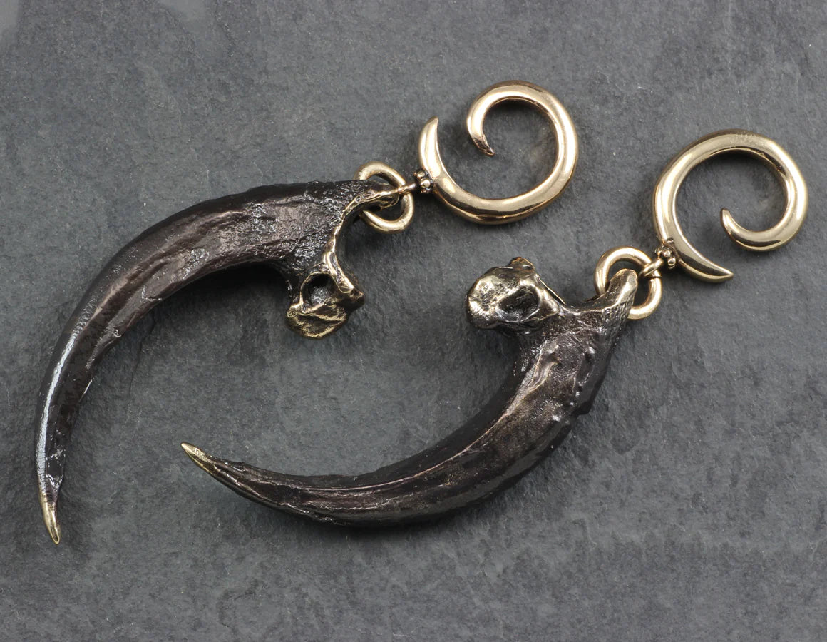 BO - harpy eagly talon black bronze - Ear weights