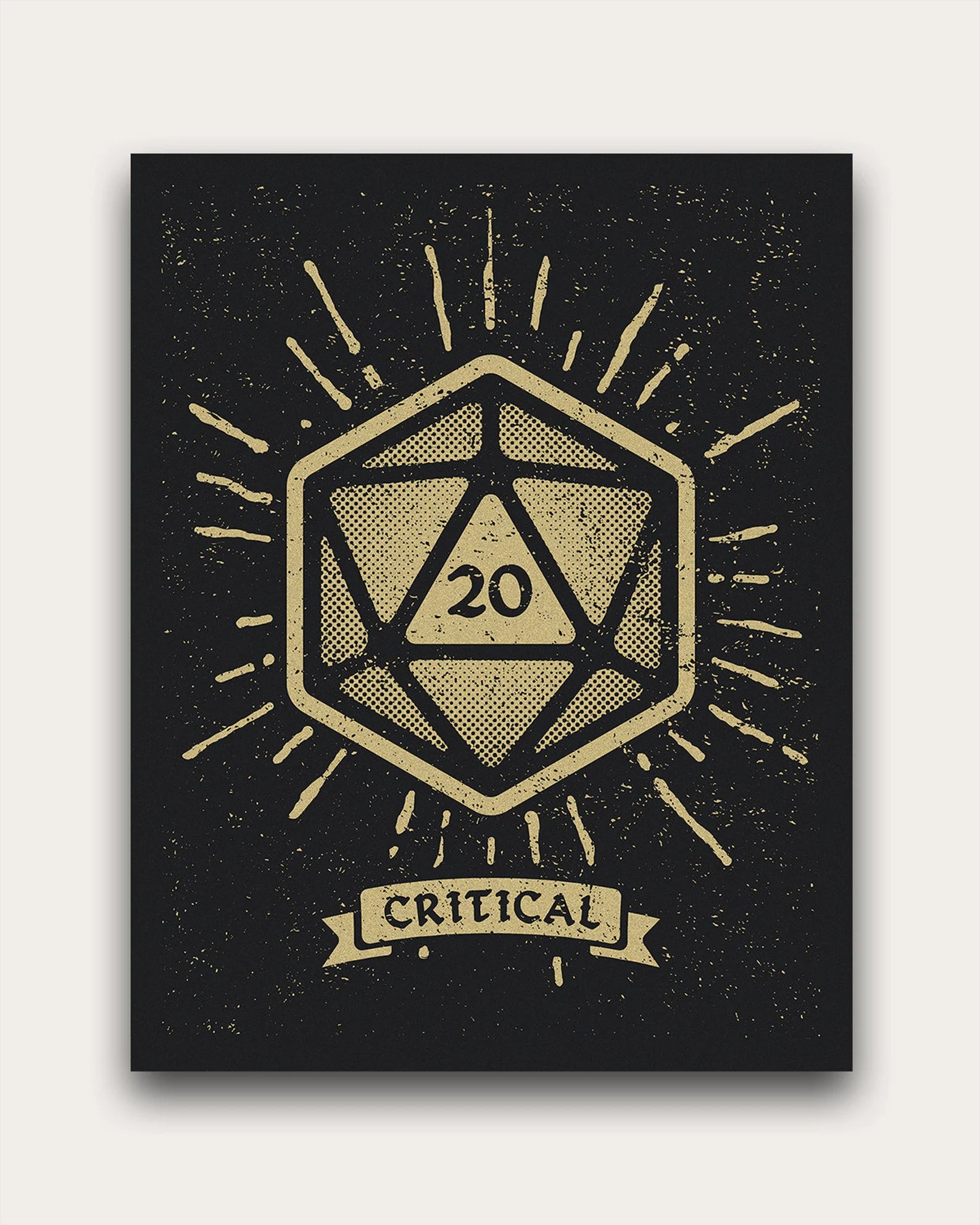 Imprime - D20 Critical hit - Print 11 x 14