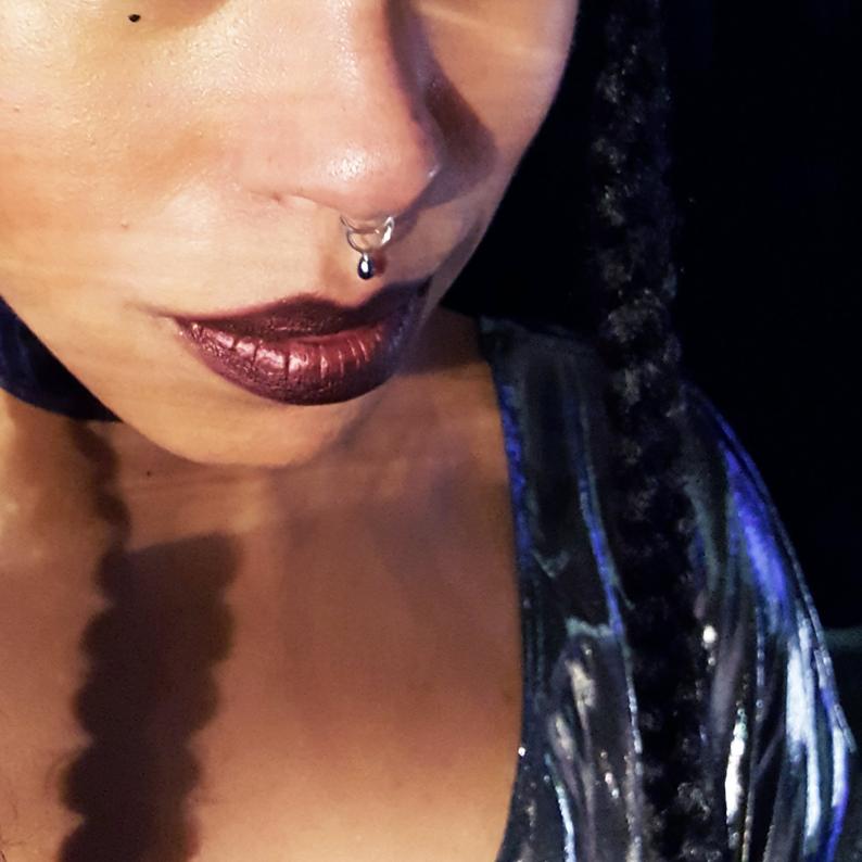 Dark Pearl Septum Nose Ring - Inchoo Bijoux