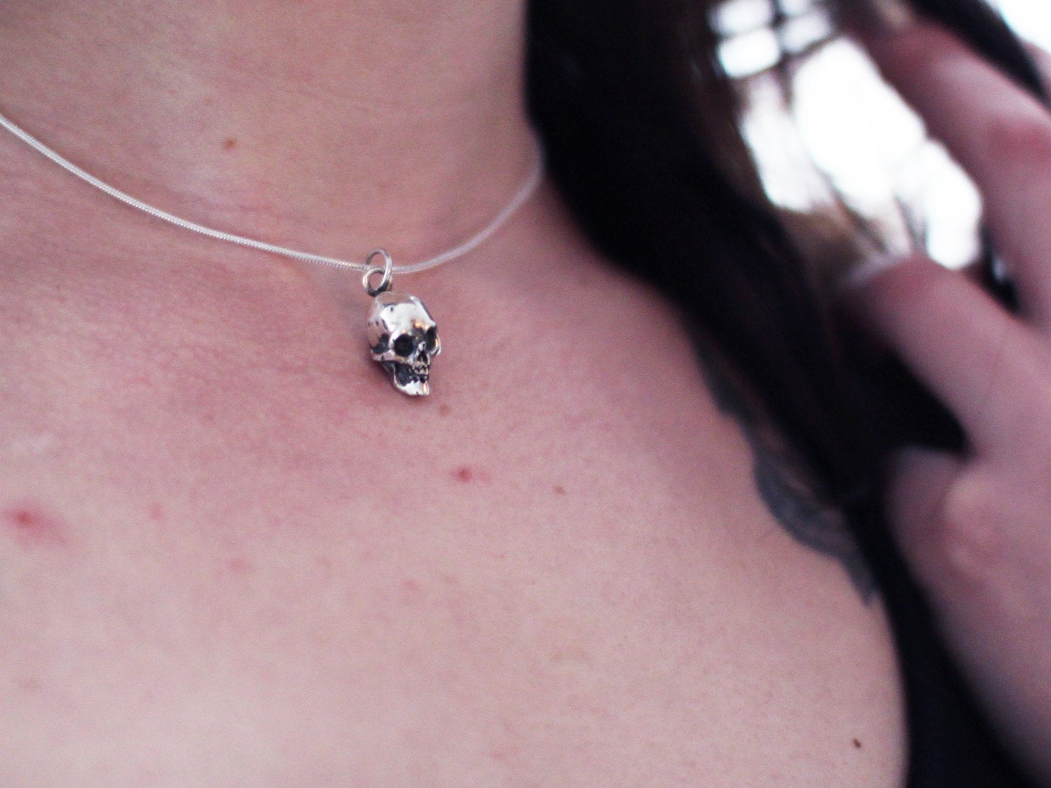 Silver Skull Pendant - Inchoo Bijoux