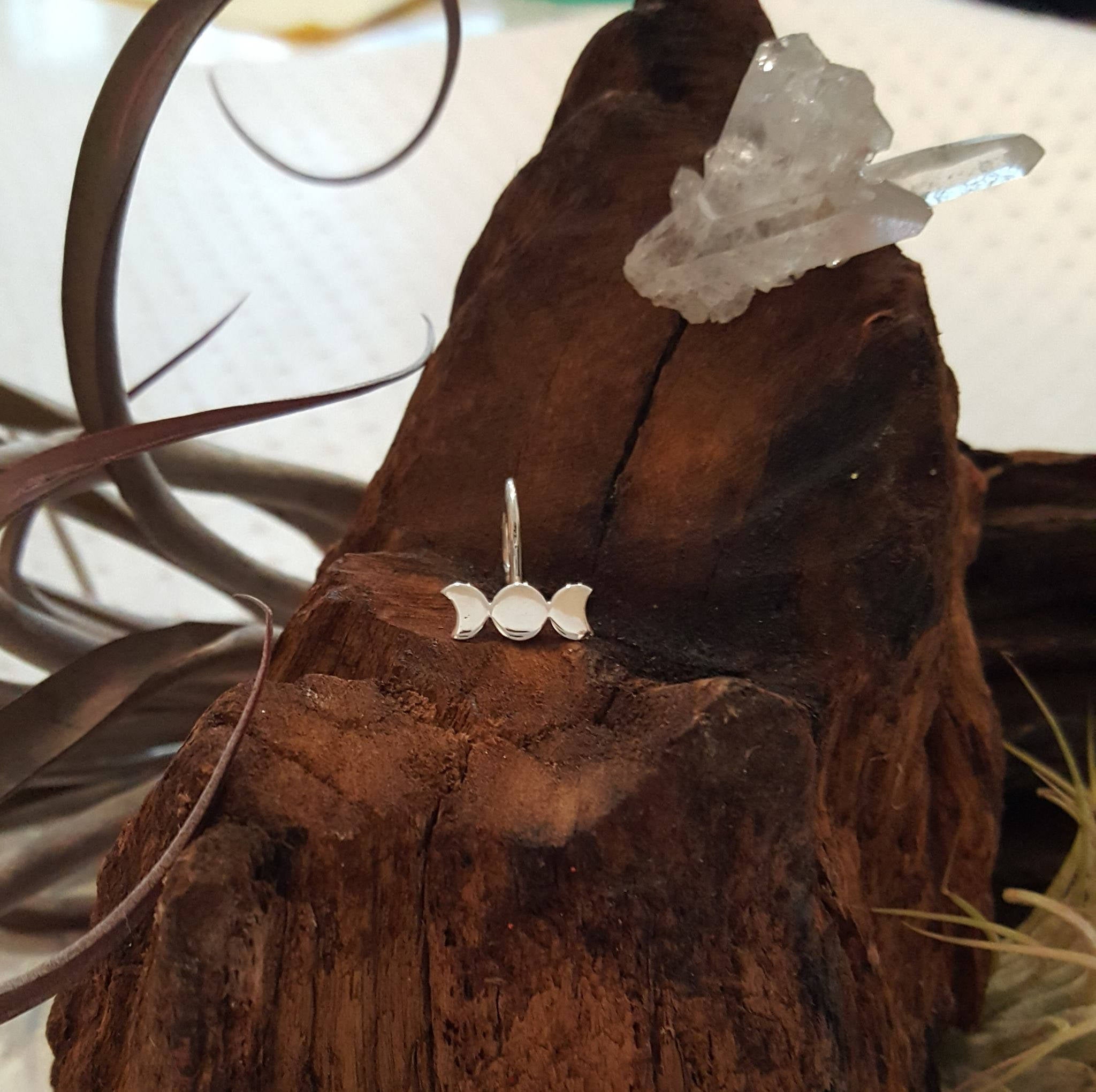 Moon Phase Fake Lip Ring - Inchoo Bijoux
