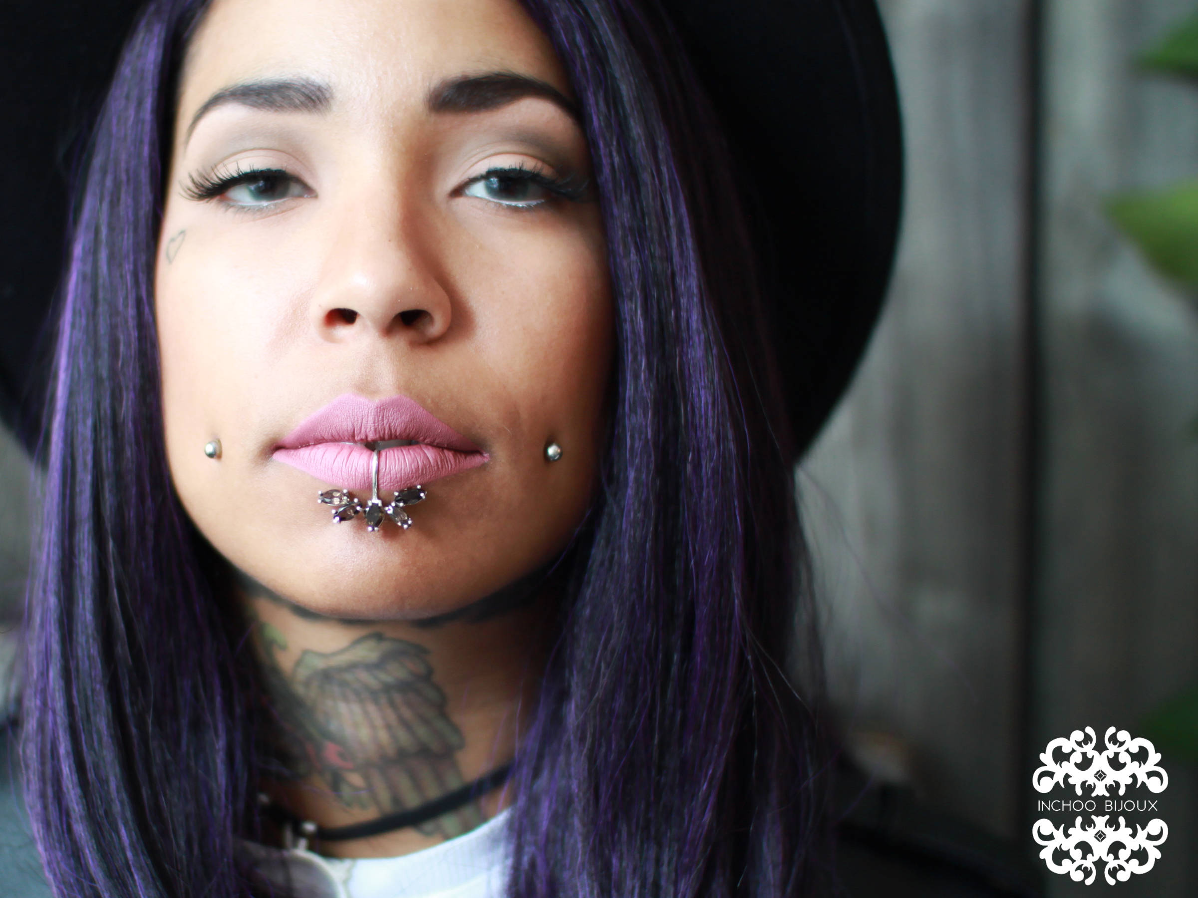 Smoky Topaz Fake Lip Ring - Inchoo Bijoux