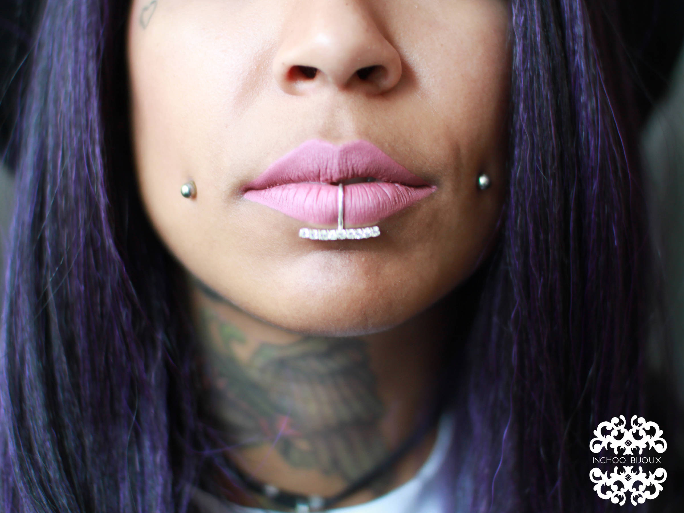 Diamond Fake Lip Piercing - Inchoo Bijoux