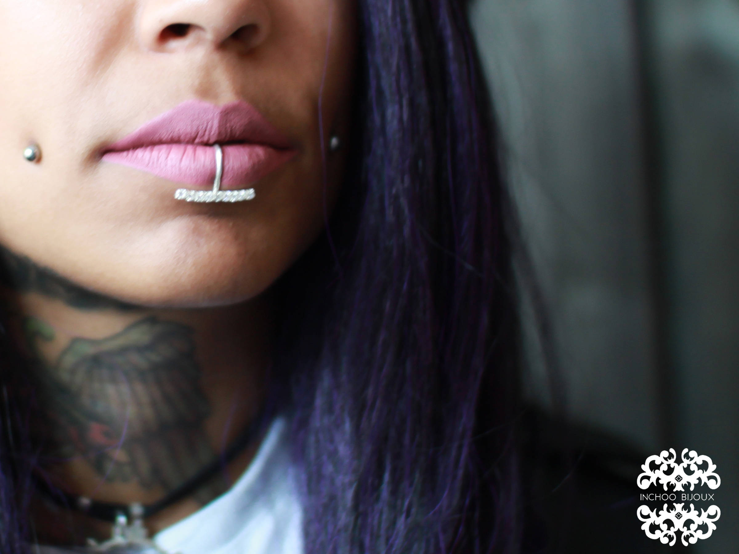 Diamond Fake Lip Piercing - Inchoo Bijoux