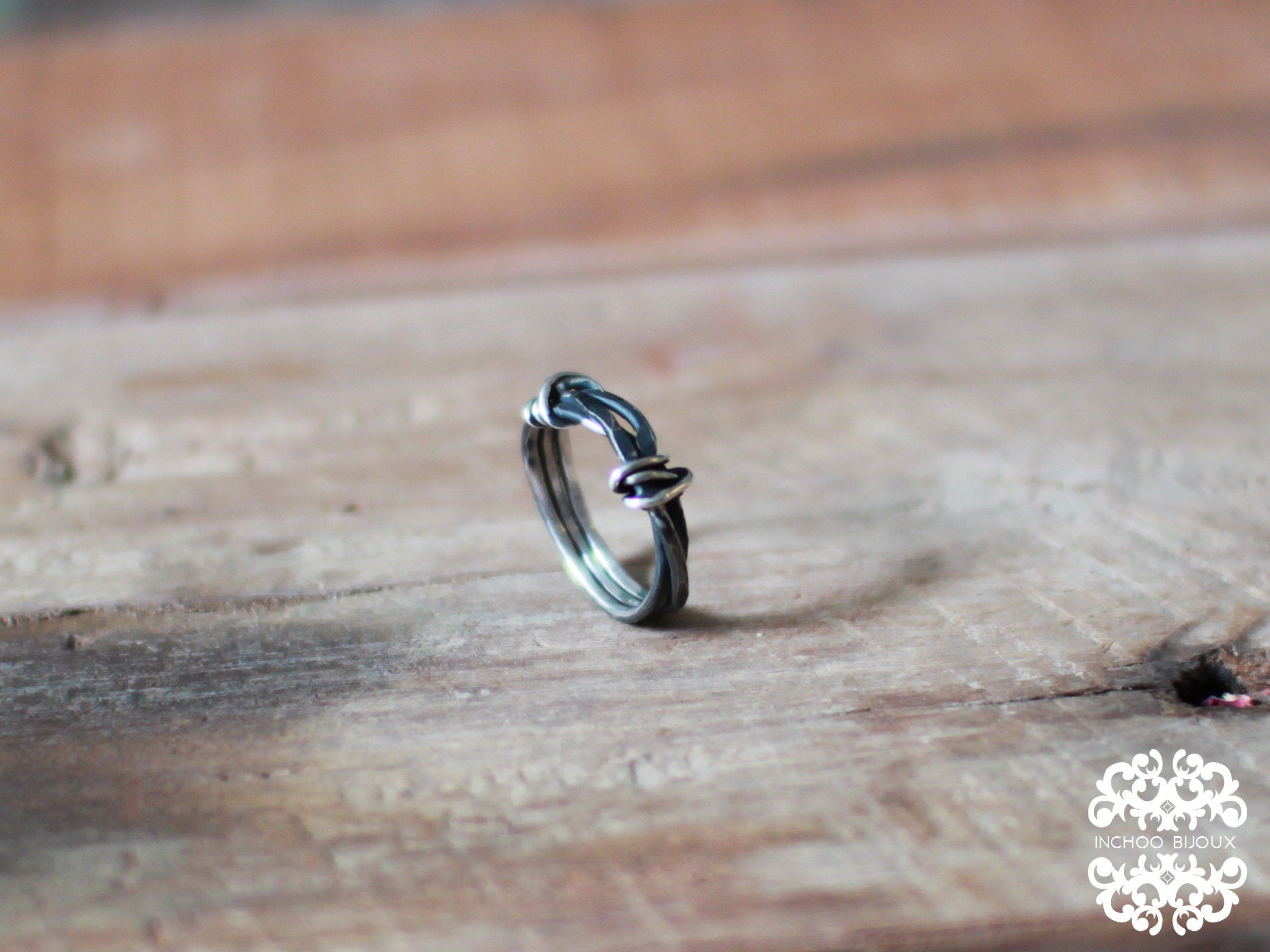 Alternative Silver Mens Wedding Band Ring - Inchoo Bijoux