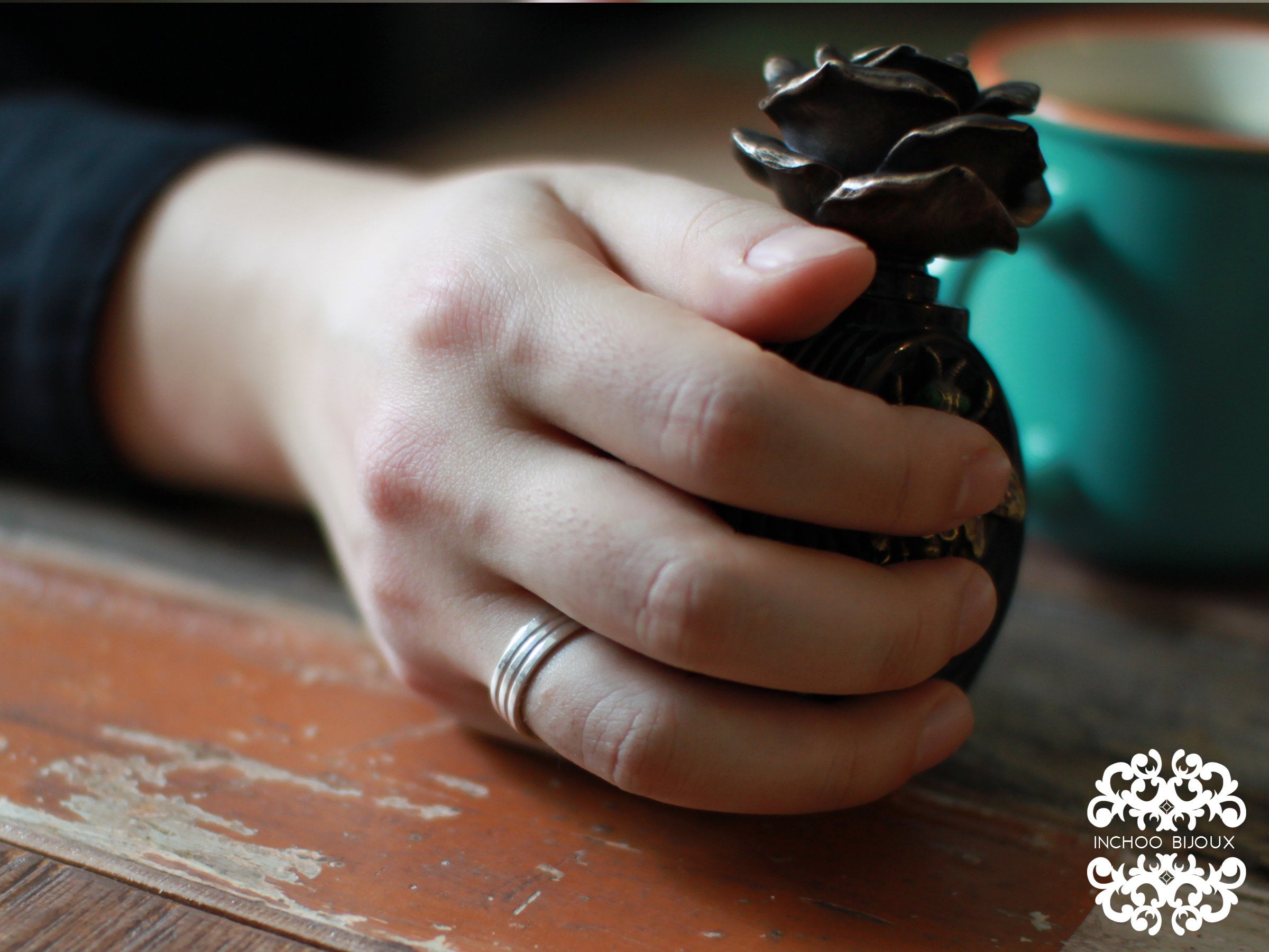 Silver Lined Ring Band-Ring-Inchoo Bijoux-Inchoo Bijoux