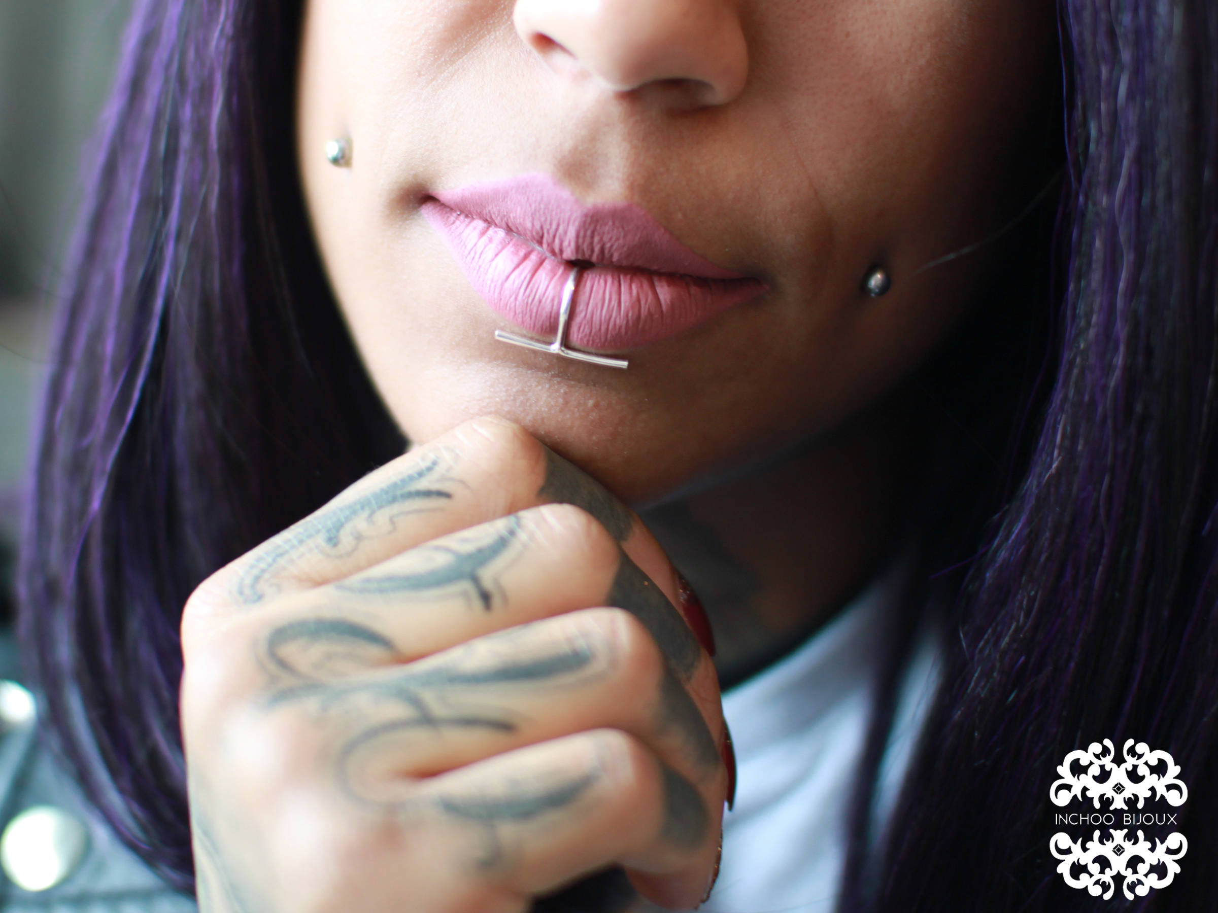 Bar Fake Lip Ring - Inchoo Bijoux