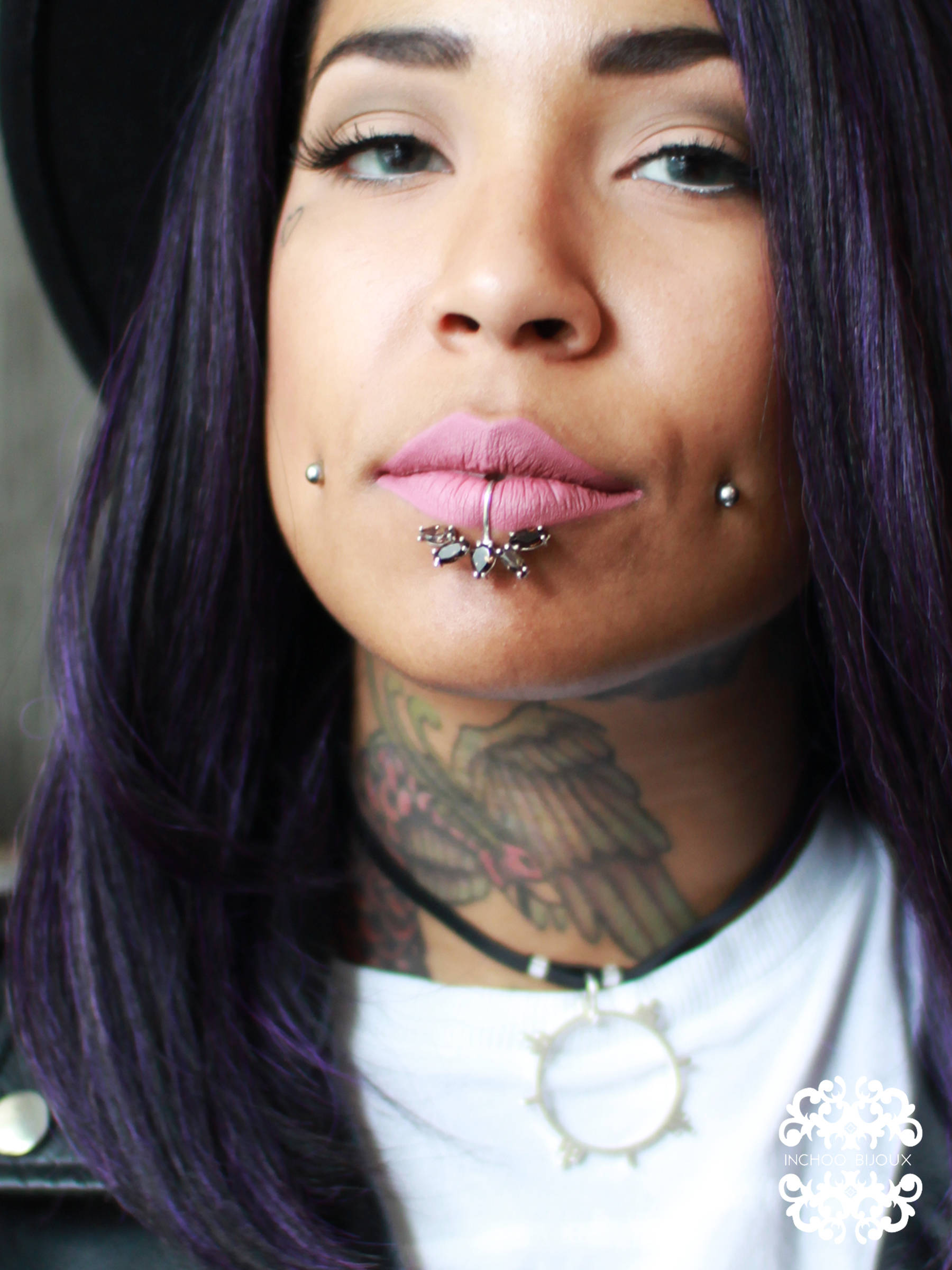 Smoky Topaz Fake Lip Ring - Inchoo Bijoux