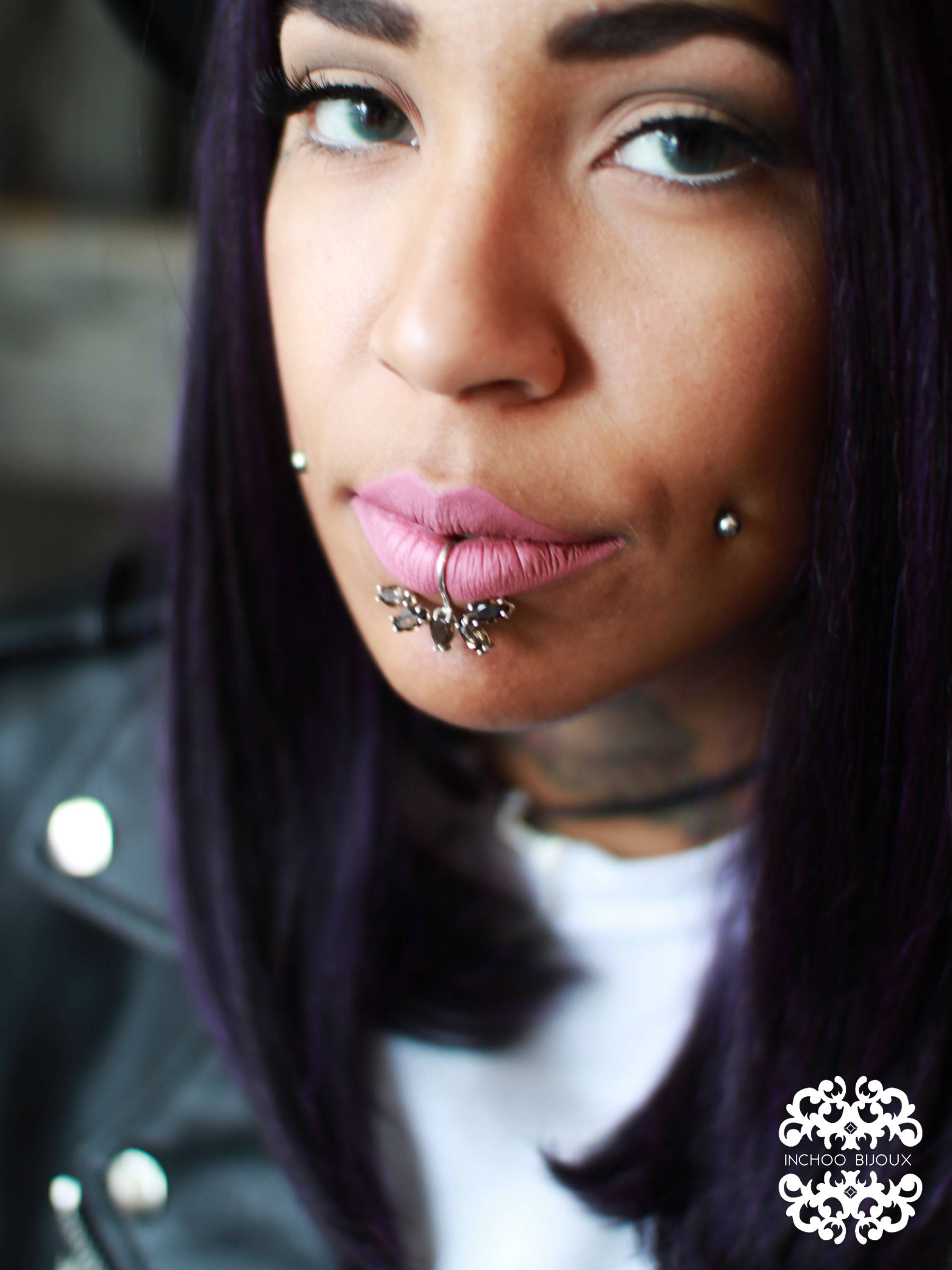 Smoky Topaz Fake Lip Ring - Inchoo Bijoux