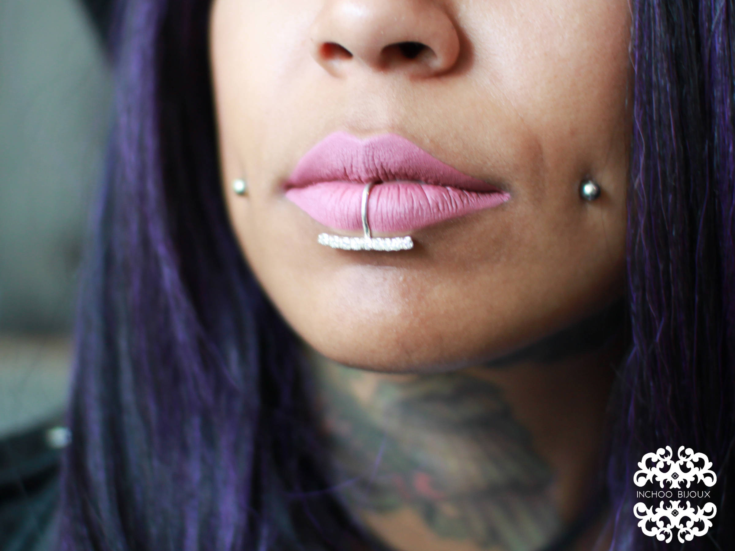 Diamond Fake Lip Piercing - Inchoo Bijoux