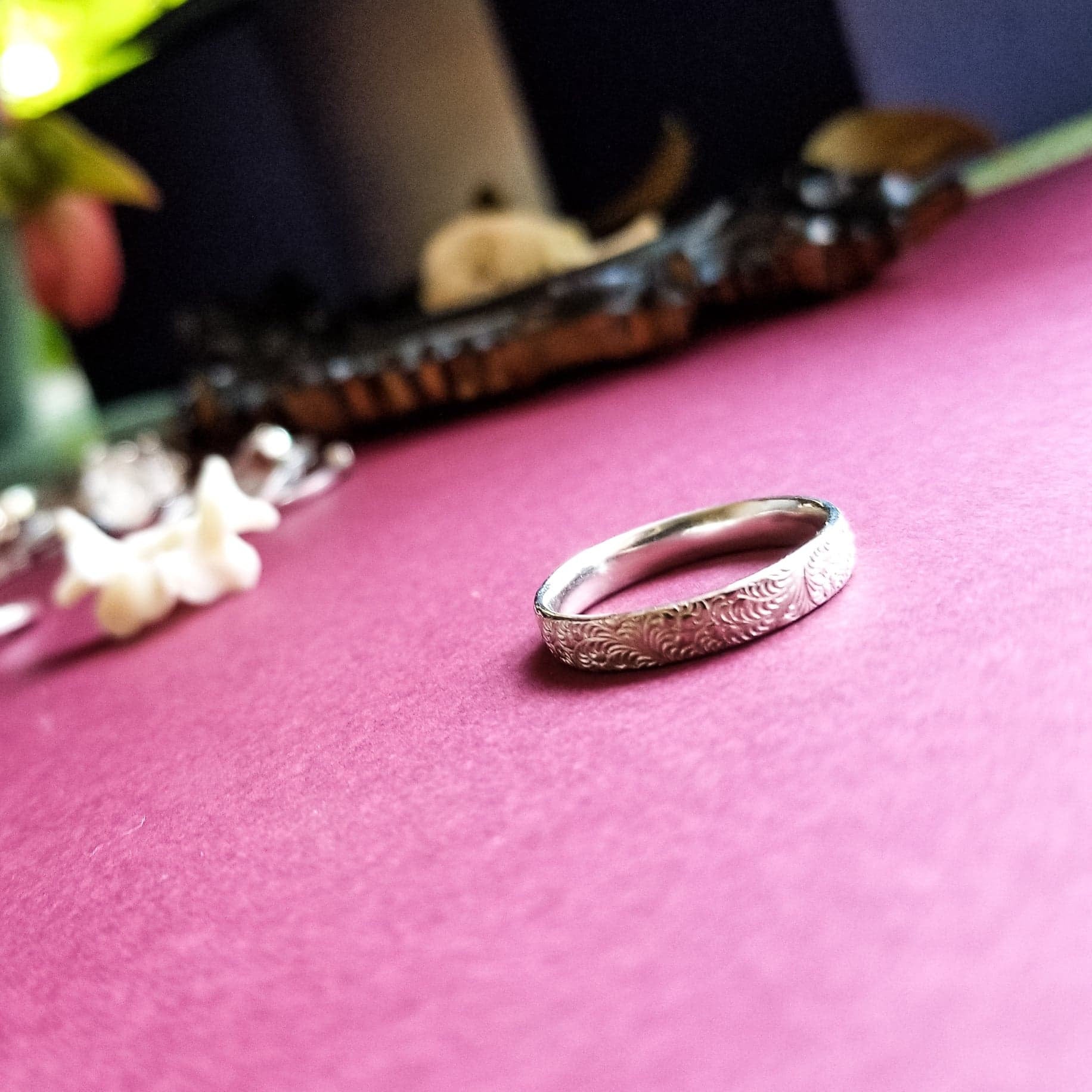 Lace Texture Wedding Ring-Ring-Inchoo Bijoux-Inchoo Bijoux
