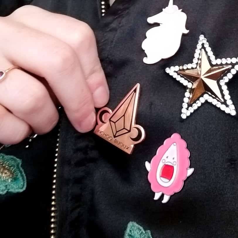 Inchoo Bijoux Moon Phase Gemstone Hard Enamel Pin - Inchoo Bijoux