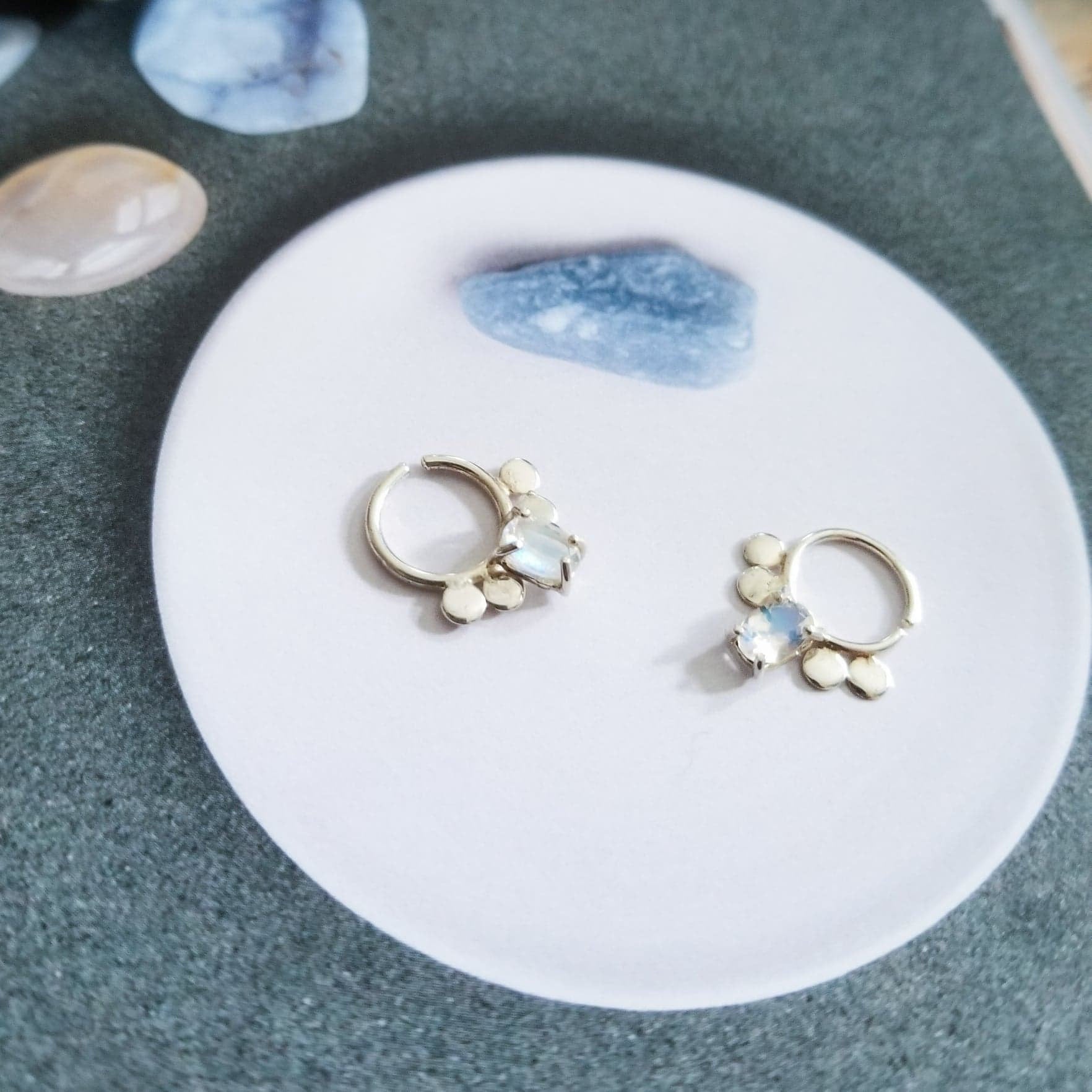 Rainbow Moonstone Statement Septum - Inchoo Bijoux