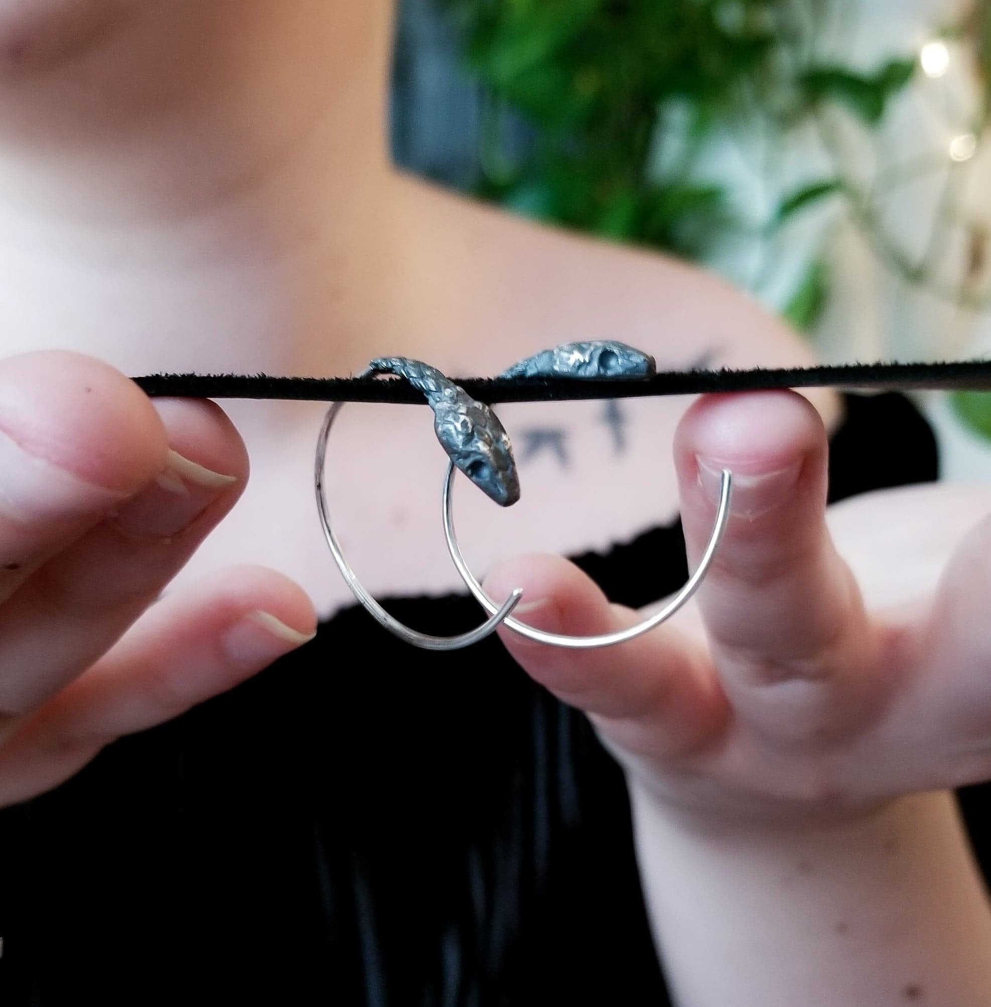 Snake Hoop Earrings-Earrings-Inchoo Bijoux-Inchoo Bijoux