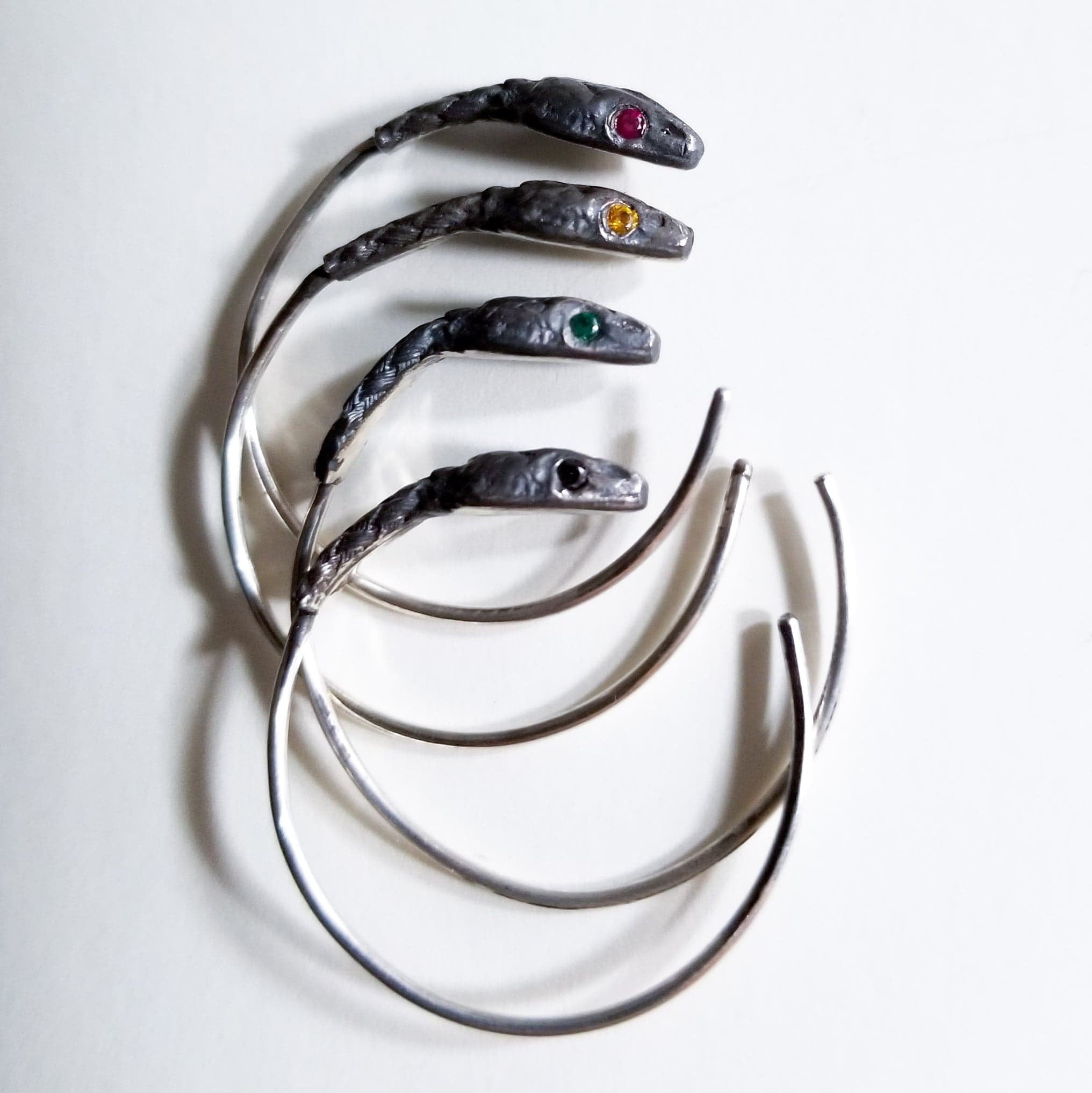 Snake Hoop Earrings-Earrings-Inchoo Bijoux-Inchoo Bijoux