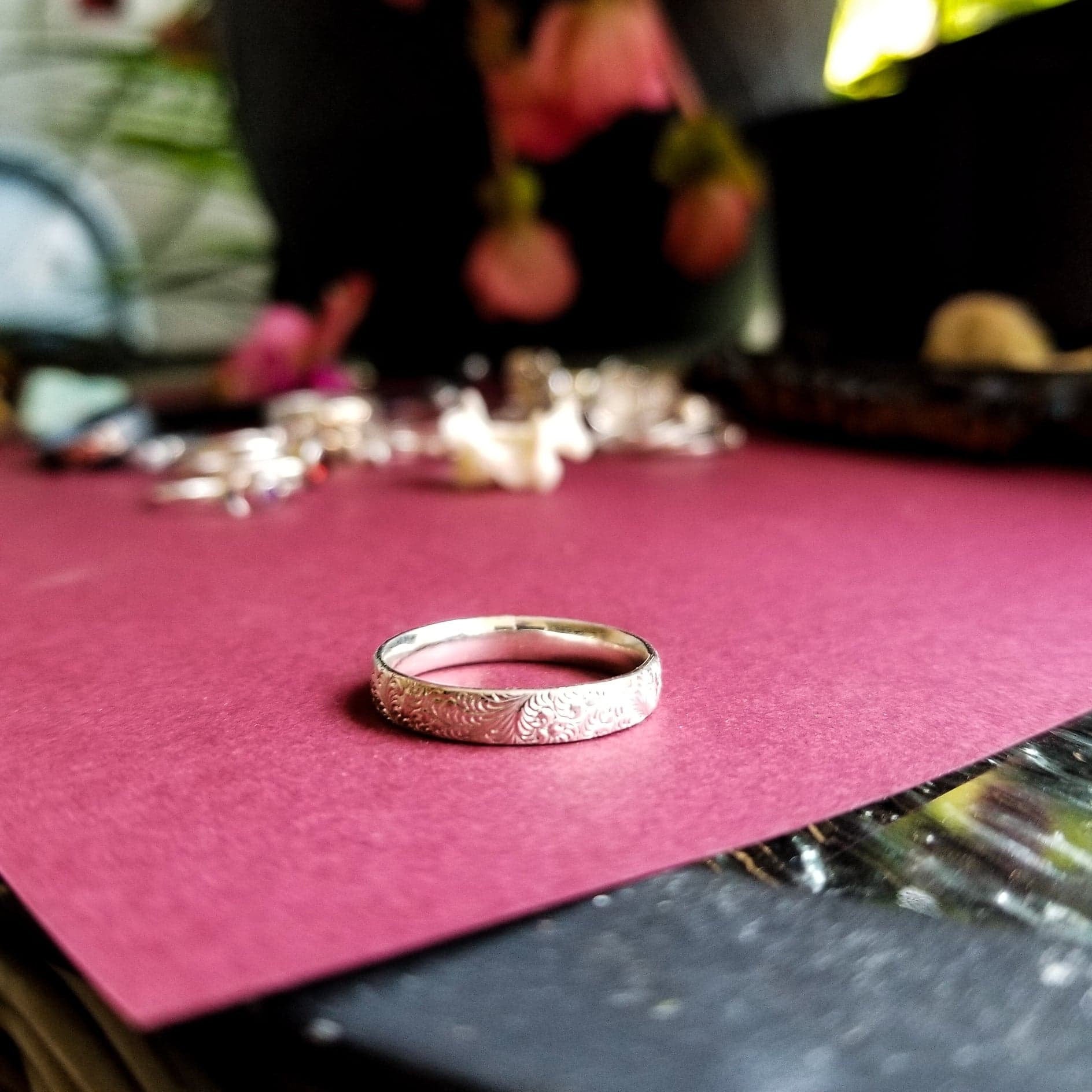 Lace Texture Wedding Ring-Ring-Inchoo Bijoux-Inchoo Bijoux