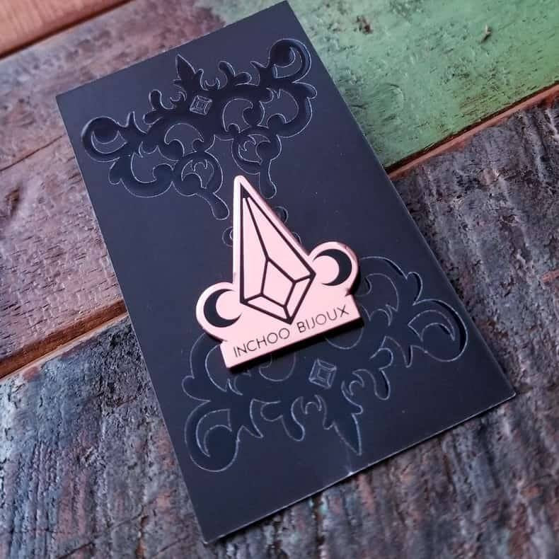 Inchoo Bijoux Moon Phase Gemstone Hard Enamel Pin - Inchoo Bijoux