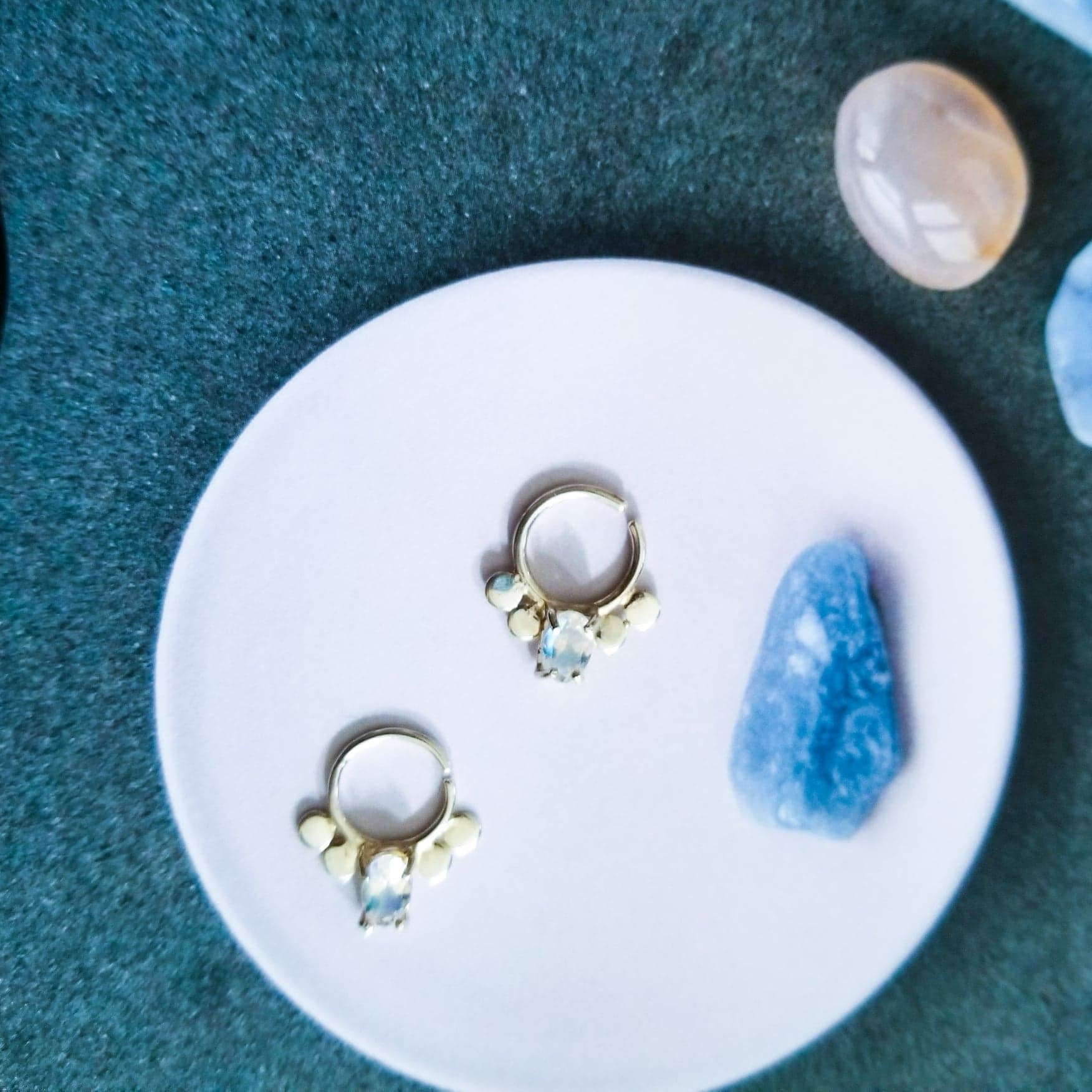 Rainbow Moonstone Statement Septum - Inchoo Bijoux