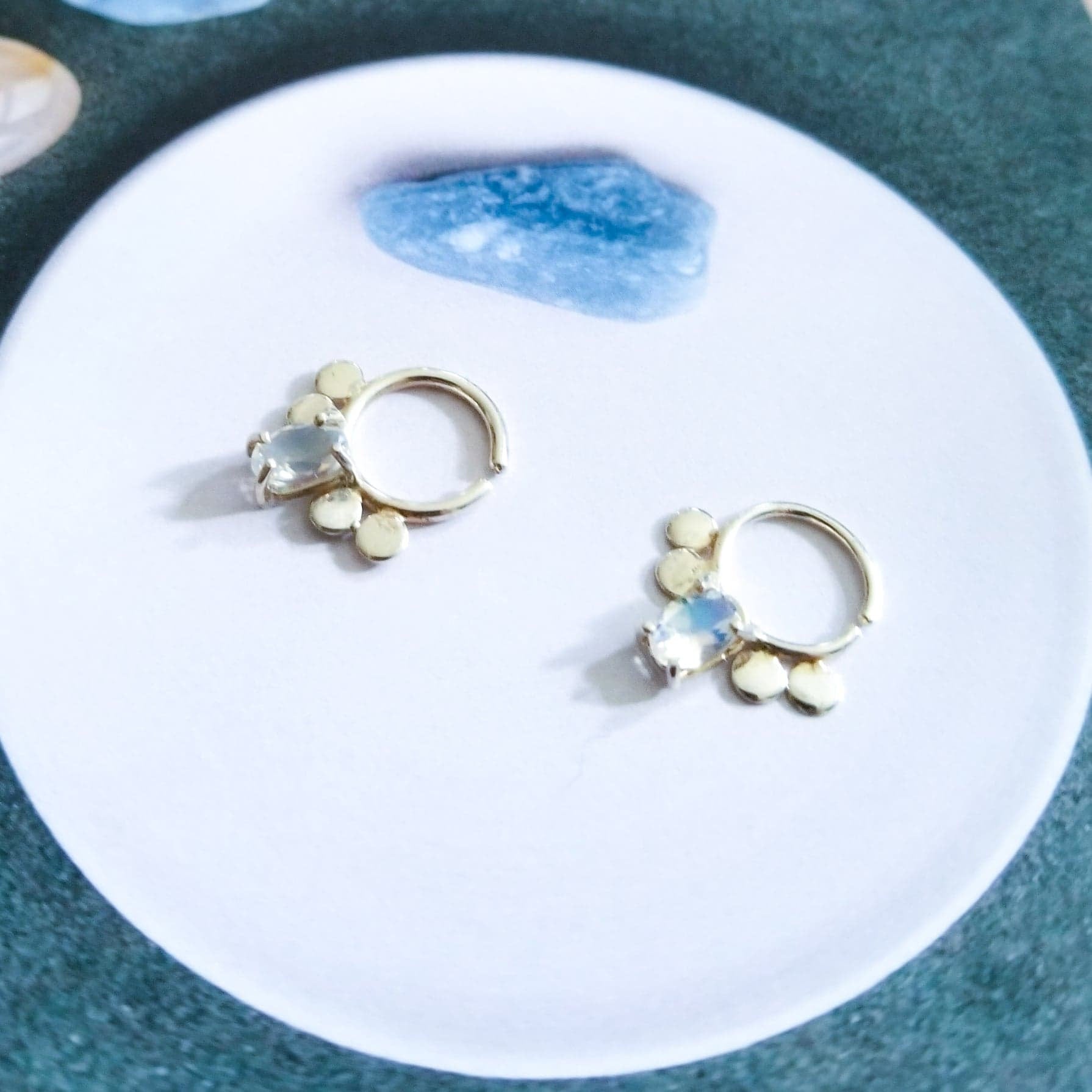 Rainbow Moonstone Statement Septum - Inchoo Bijoux