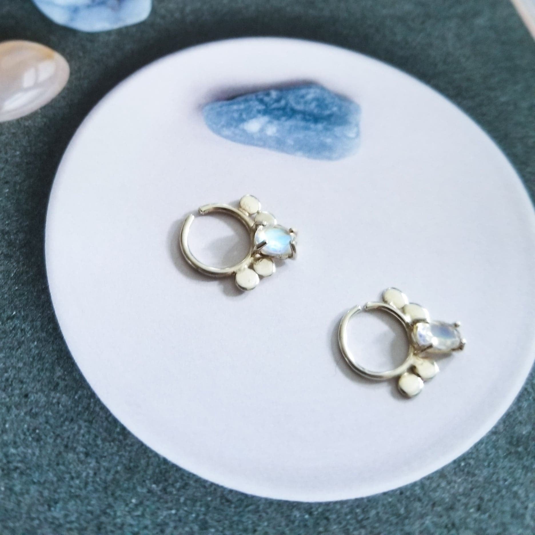 Rainbow Moonstone Statement Septum - Inchoo Bijoux