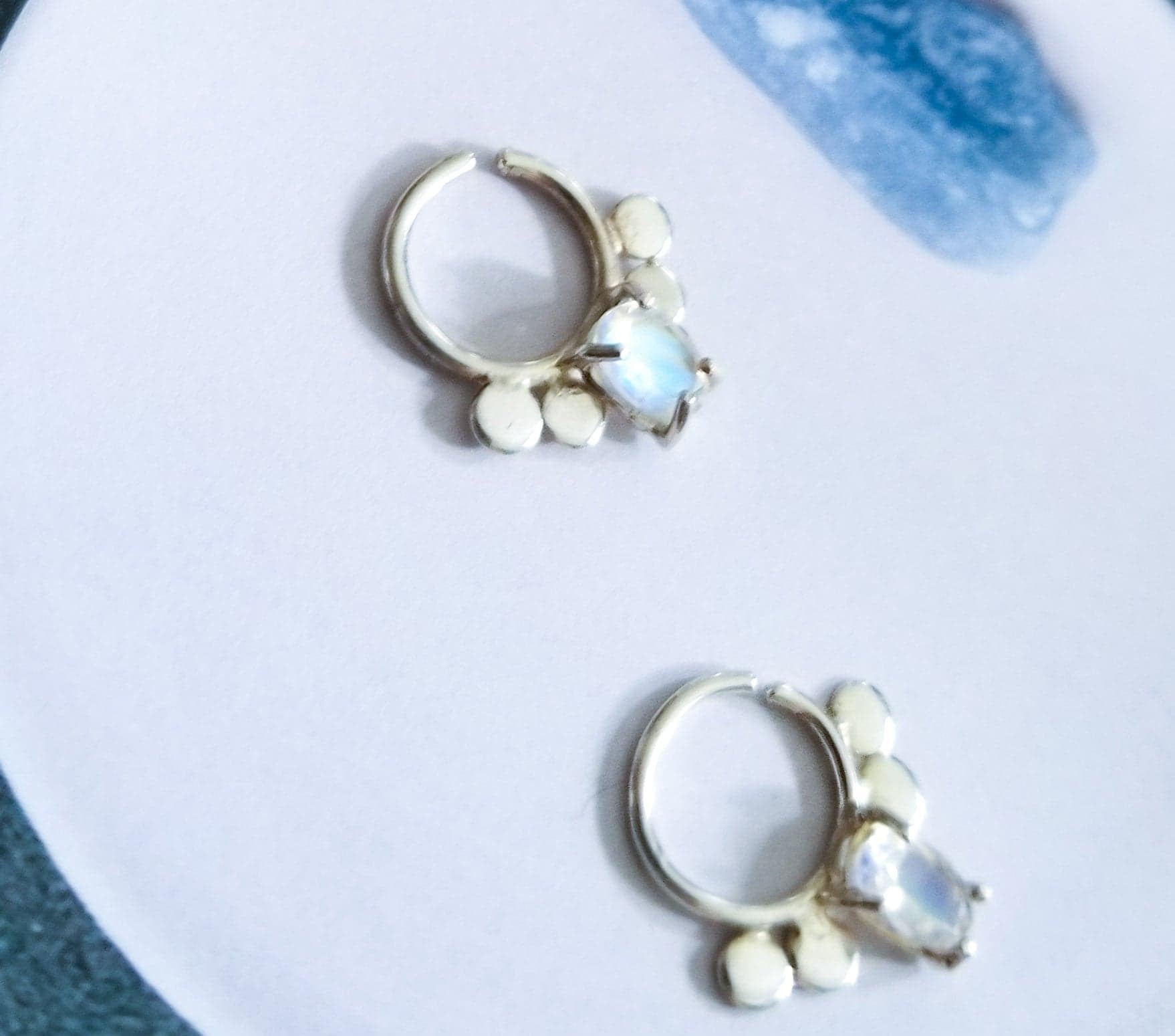 Rainbow Moonstone Statement Septum - Inchoo Bijoux
