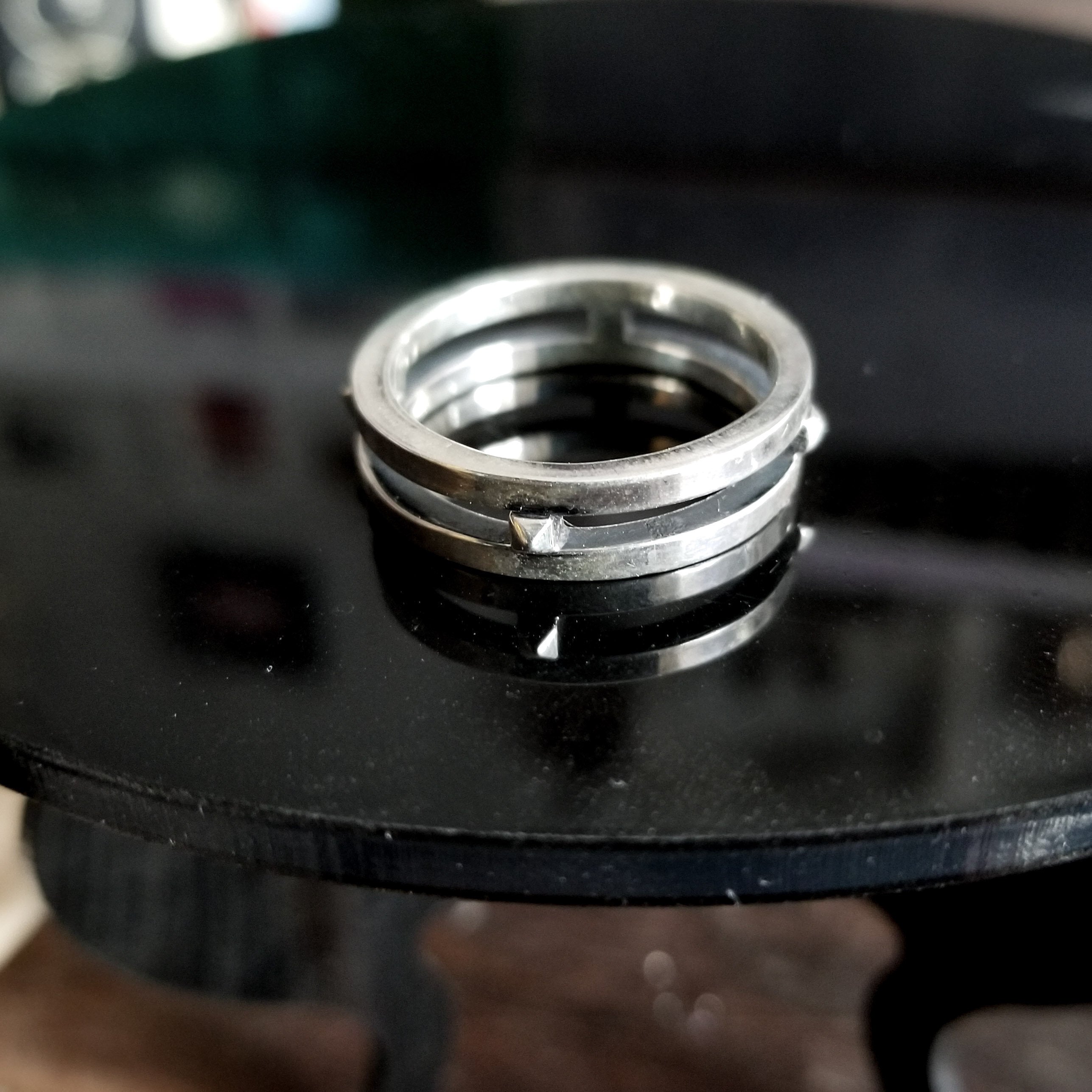 Studded Rocker Men's Ring - Inchoo Bijoux
