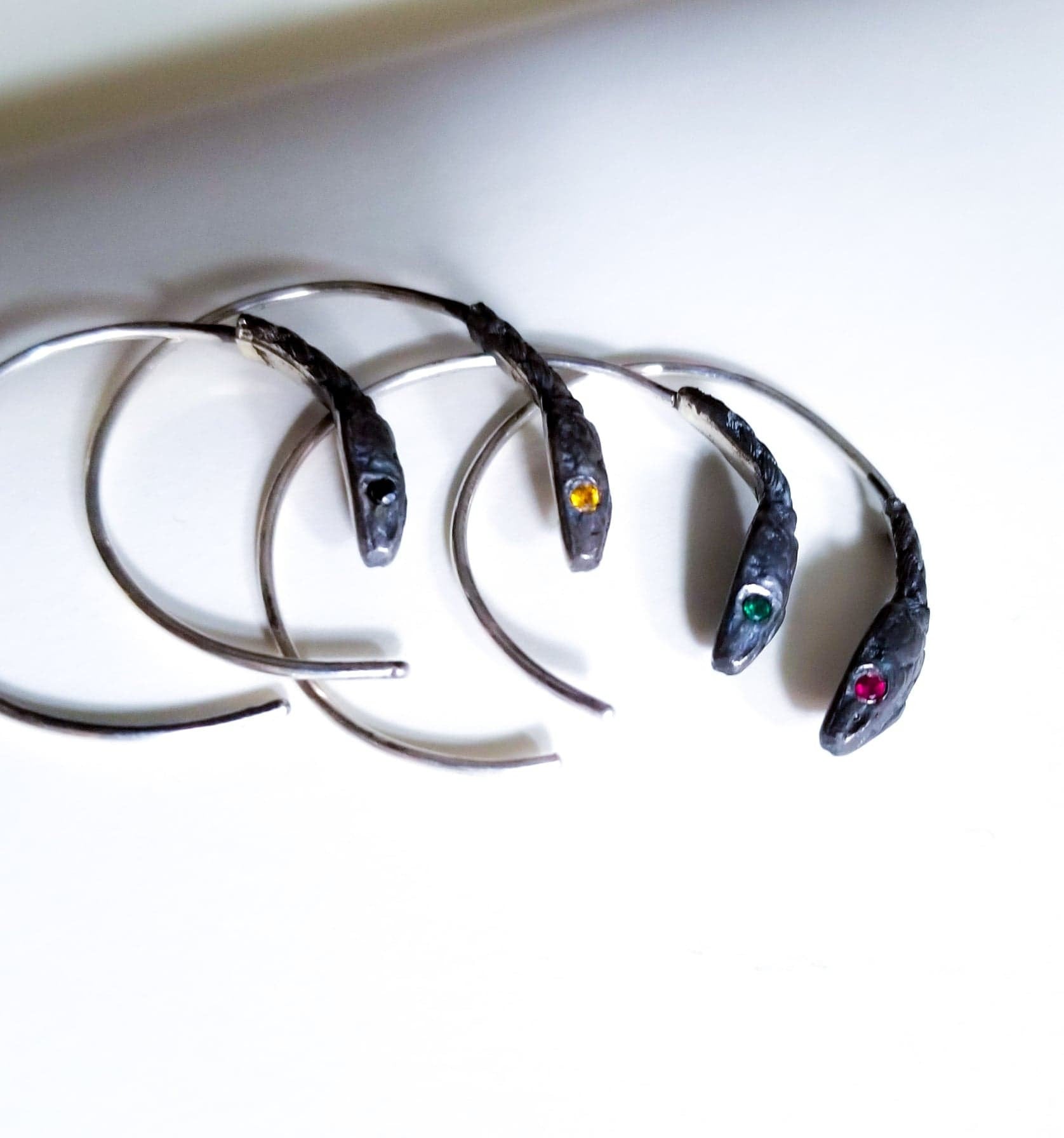 Snake Hoop Earrings-Earrings-Inchoo Bijoux-Inchoo Bijoux