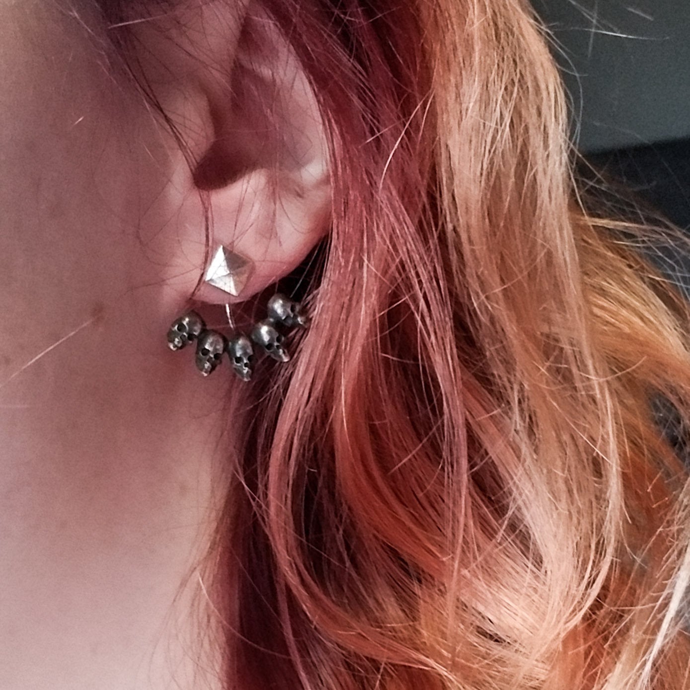Skull Ear Jackets - Inchoo Bijoux