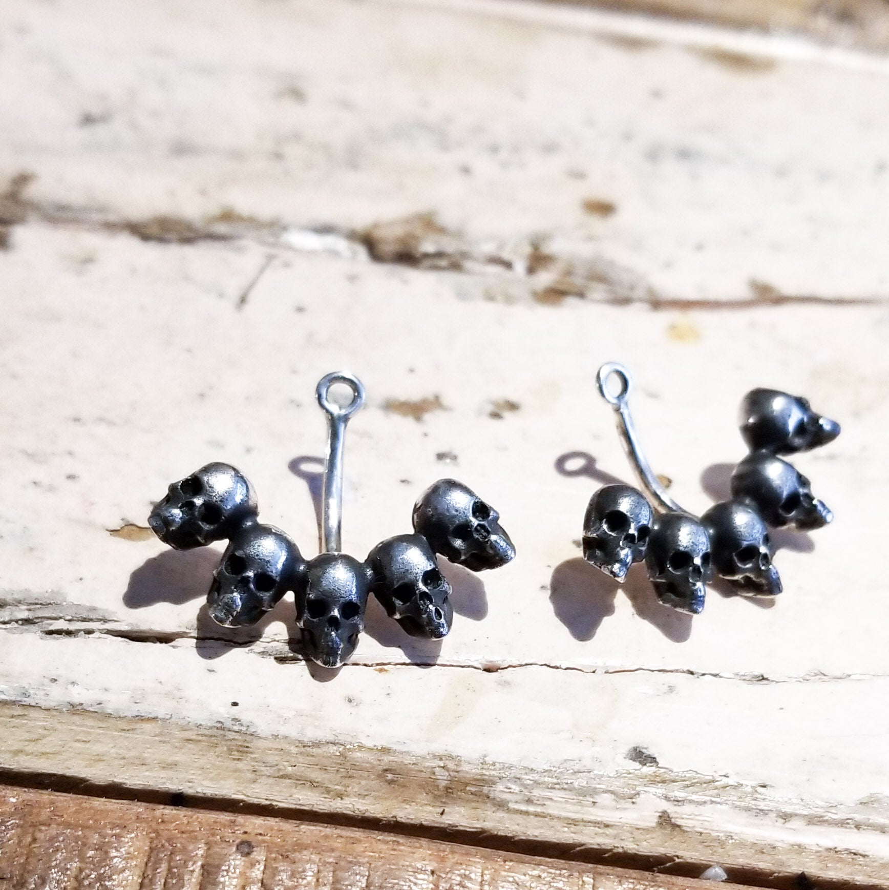 Skull Ear Jackets - Inchoo Bijoux