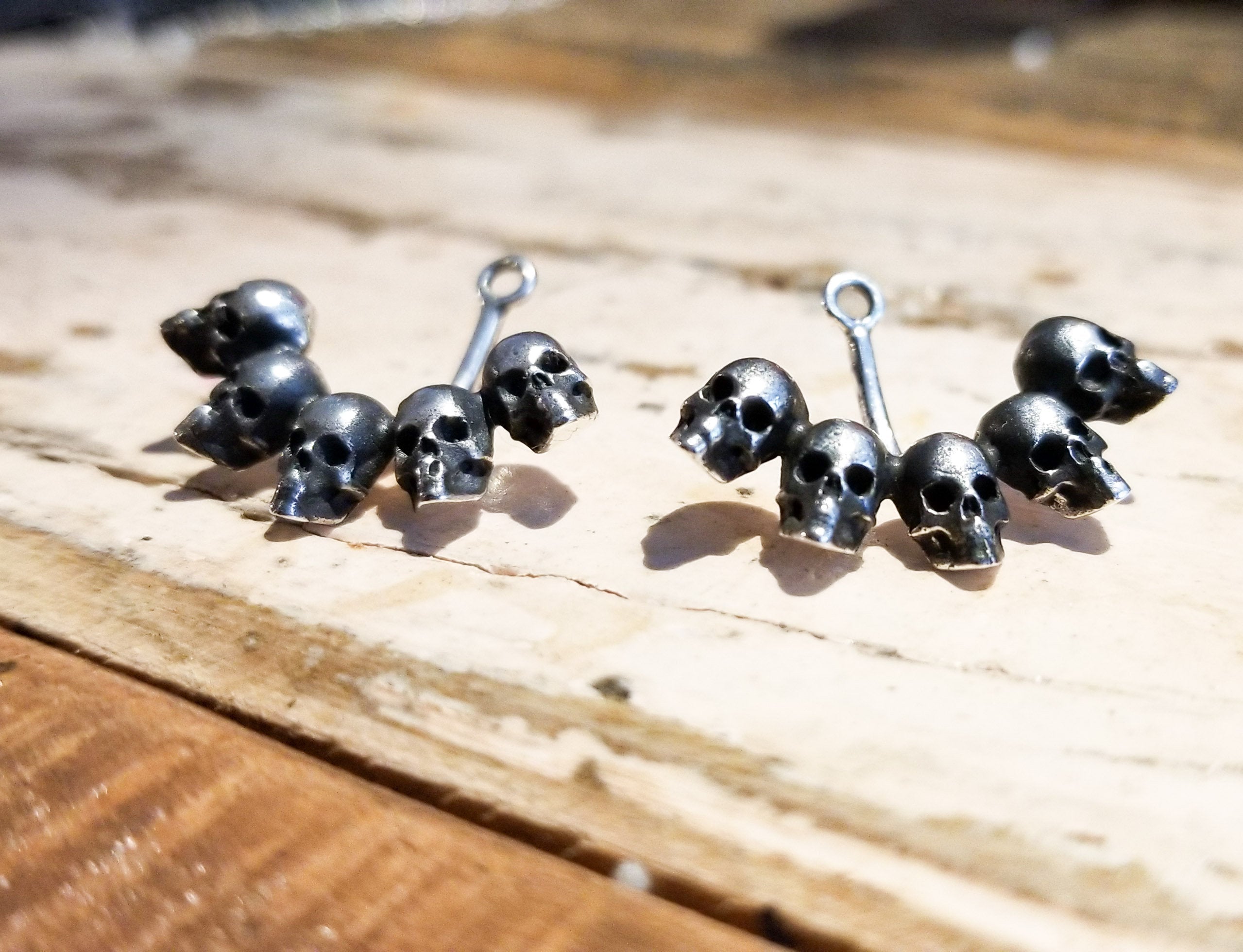 Skull Ear Jackets - Inchoo Bijoux