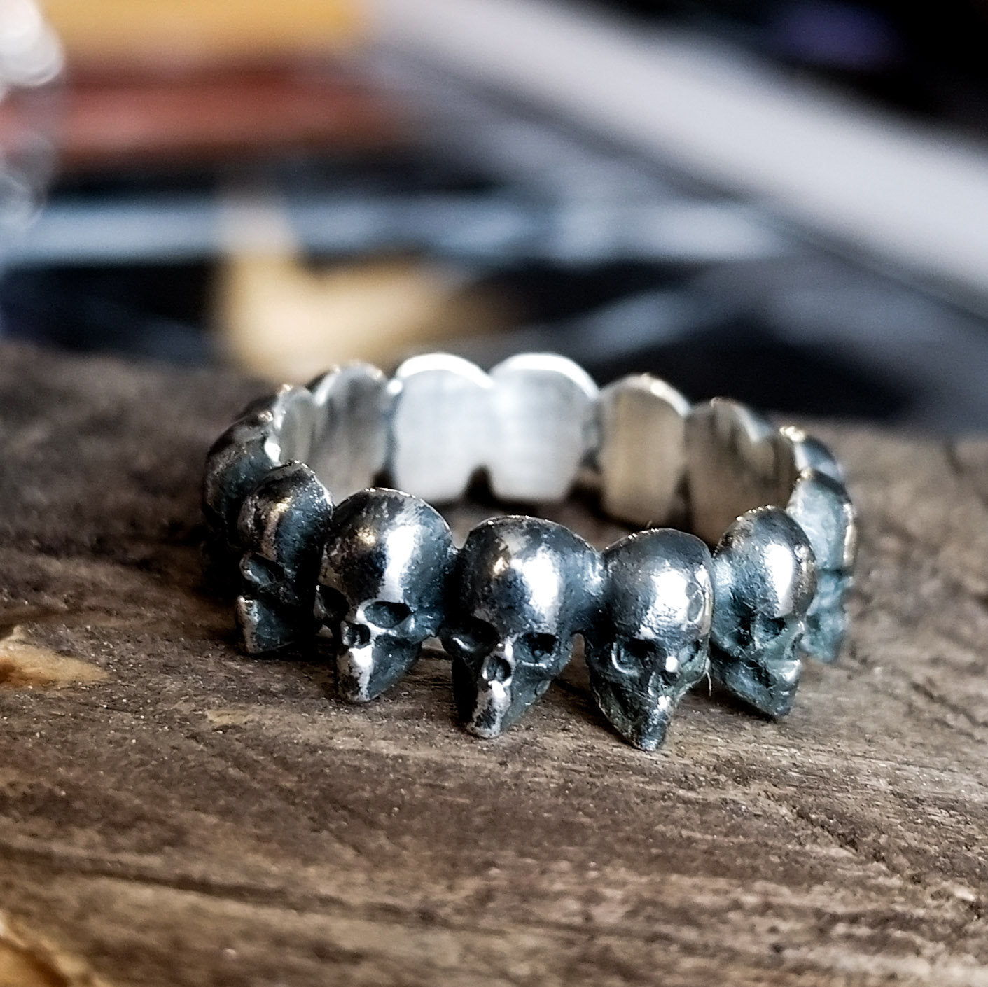 Eternity Skull Ring-Ring-Inchoo Bijoux-Inchoo Bijoux