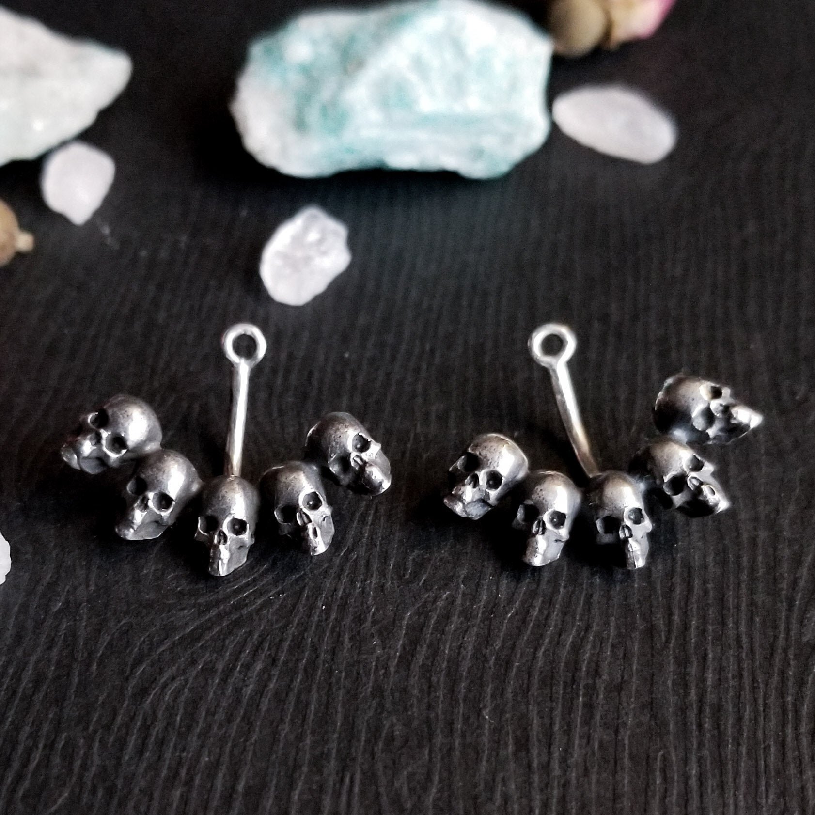 Skull Ear Jackets - Inchoo Bijoux
