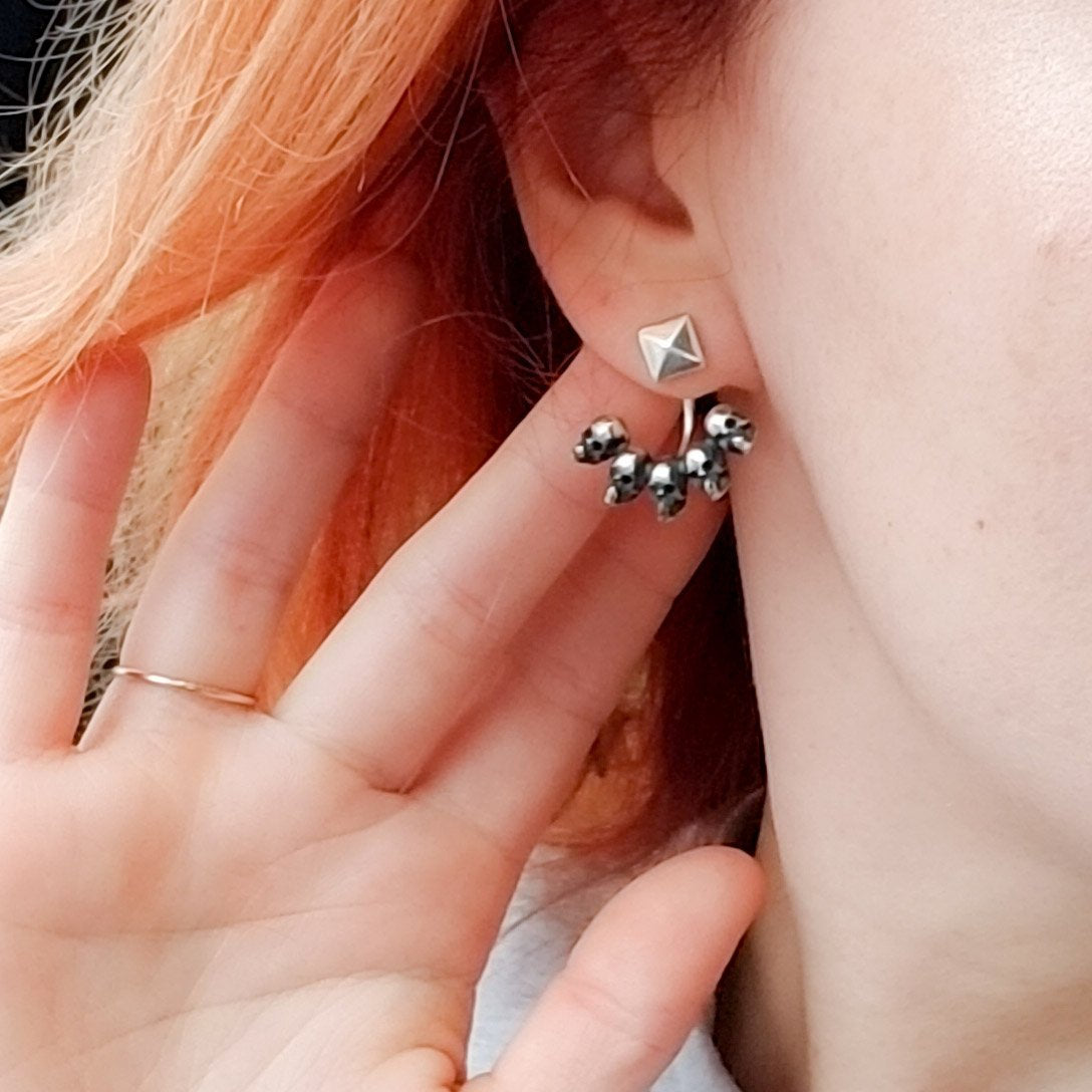 Skull Ear Jackets - Inchoo Bijoux