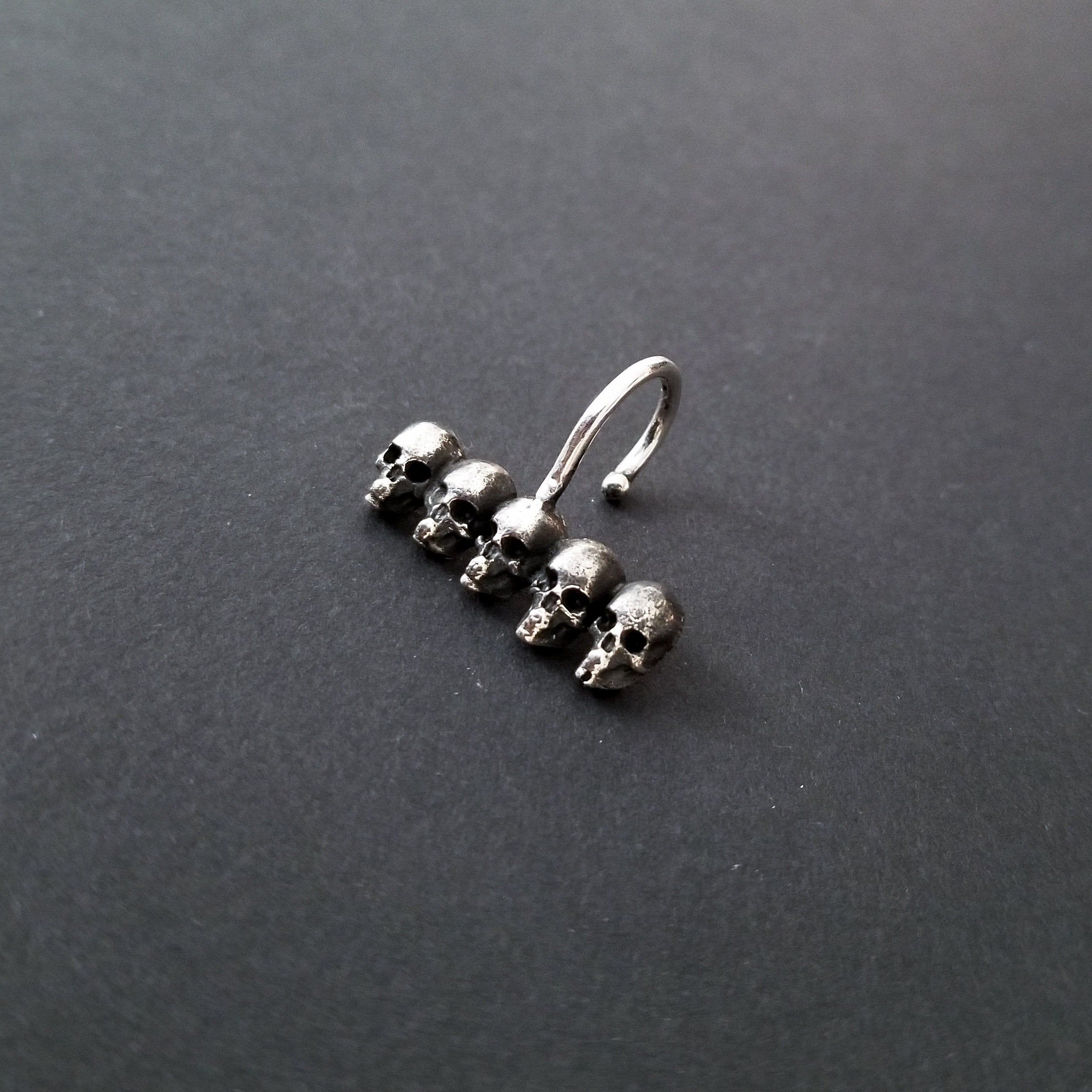 Goth Skull Fake Lip Ring - Inchoo Bijoux