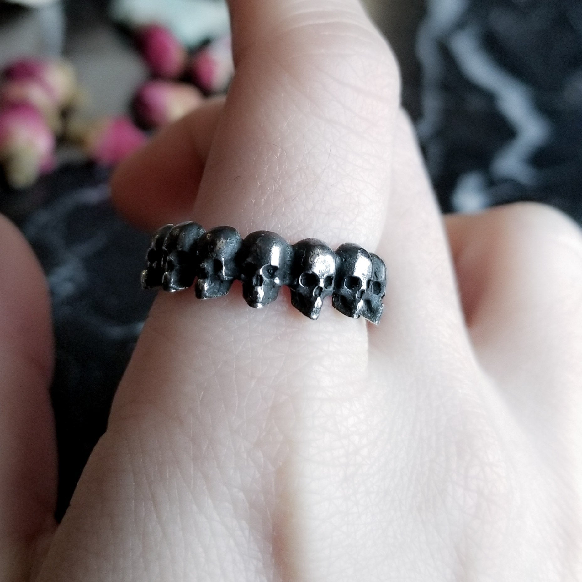 Eternity Skull Ring-Ring-Inchoo Bijoux-Inchoo Bijoux