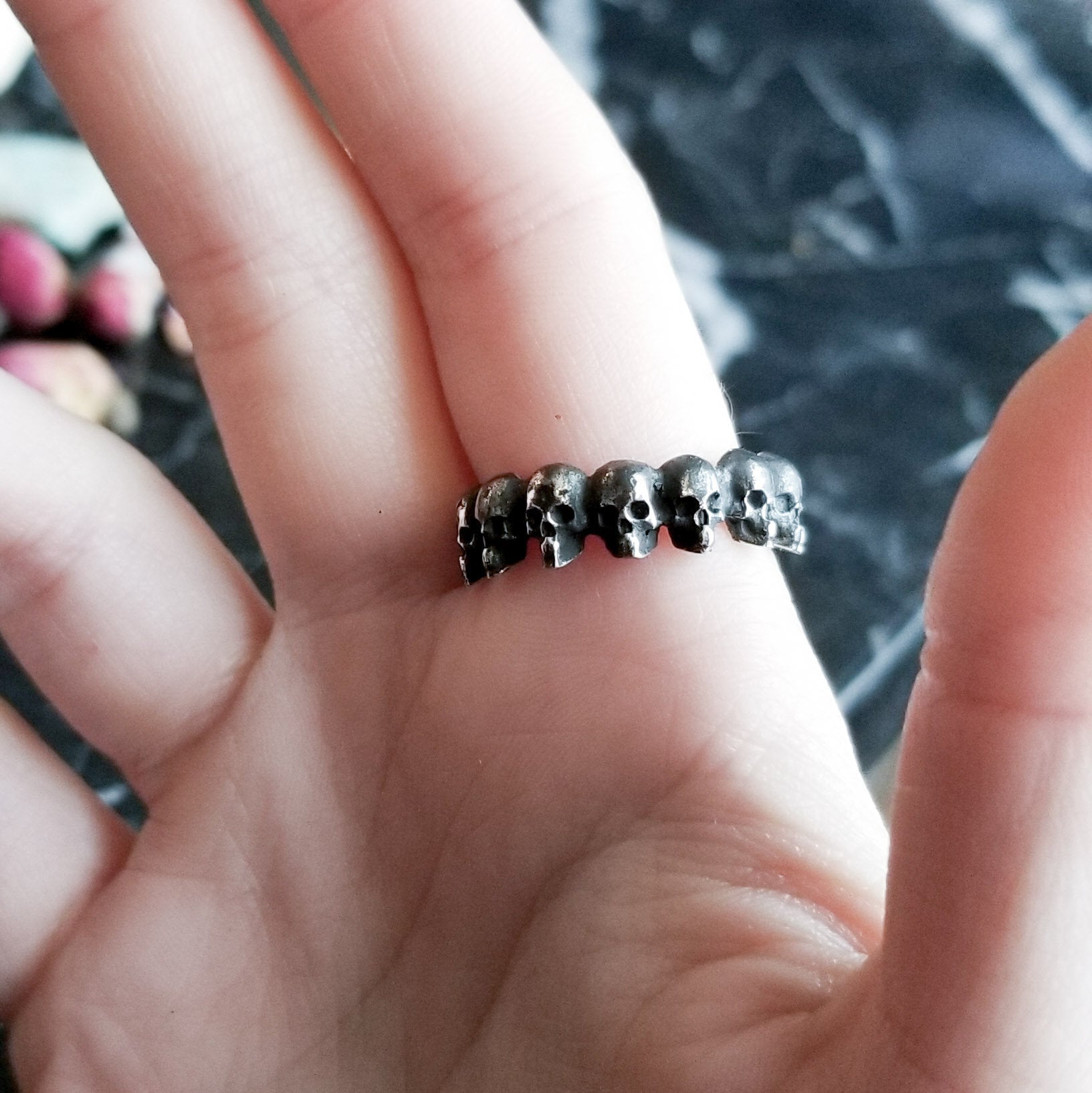 Eternity Skull Ring-Ring-Inchoo Bijoux-Inchoo Bijoux
