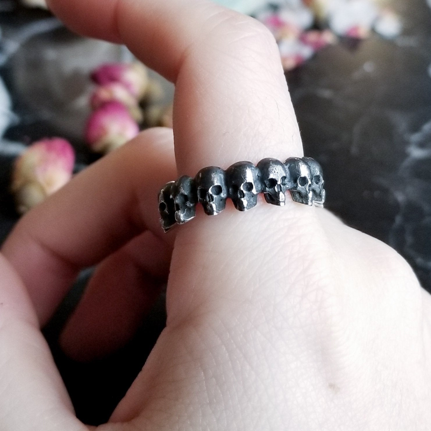 Eternity Skull Ring-Ring-Inchoo Bijoux-Inchoo Bijoux