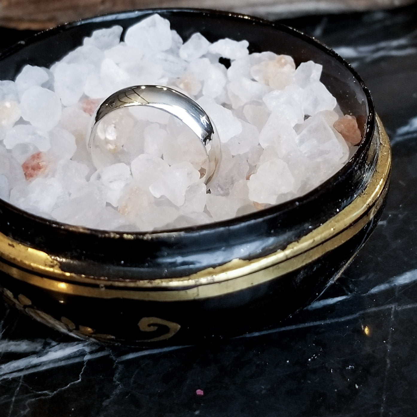 Simple Wide Half Round Mens Ring - Inchoo Bijoux
