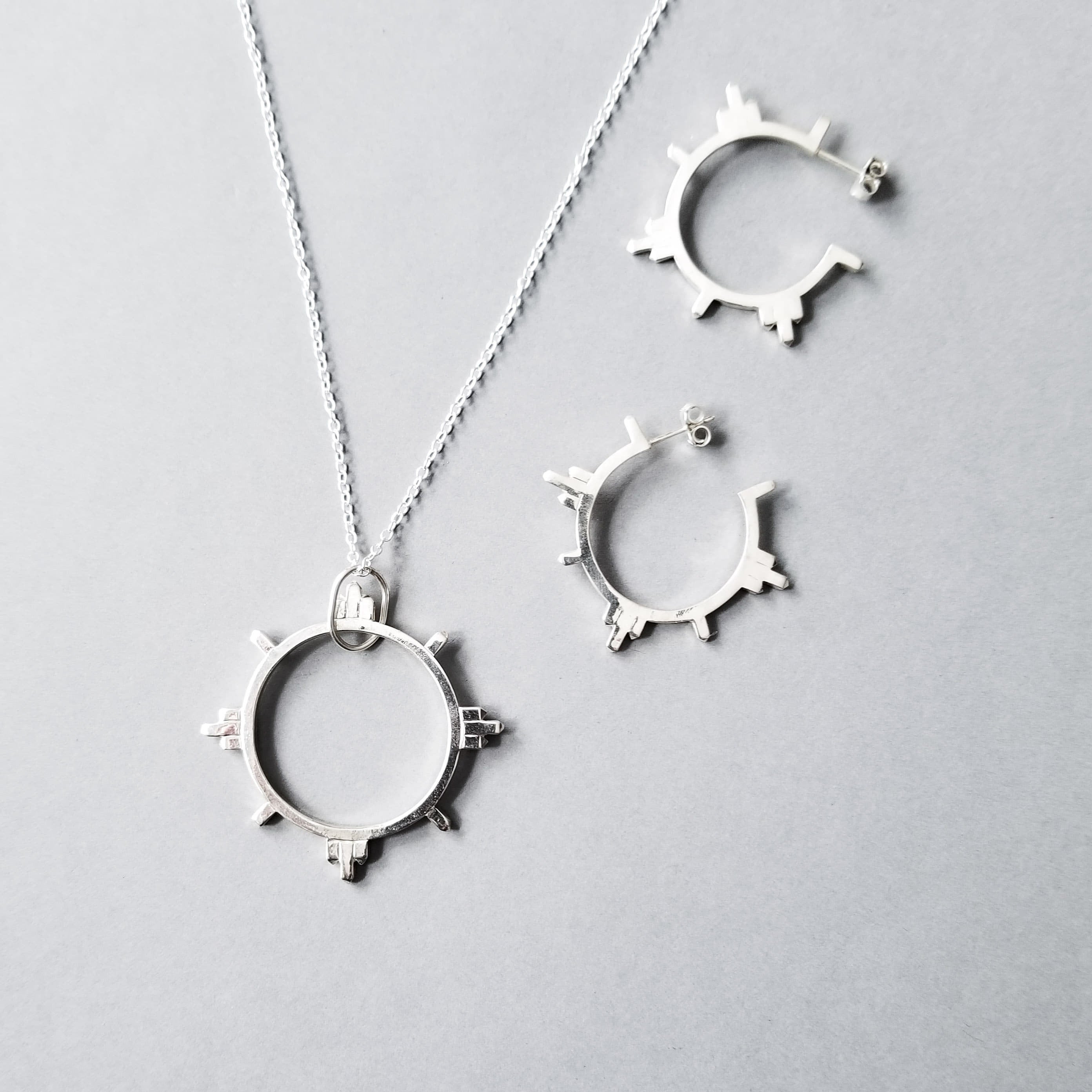 Silver Celestial Pendant - Inchoo Bijoux